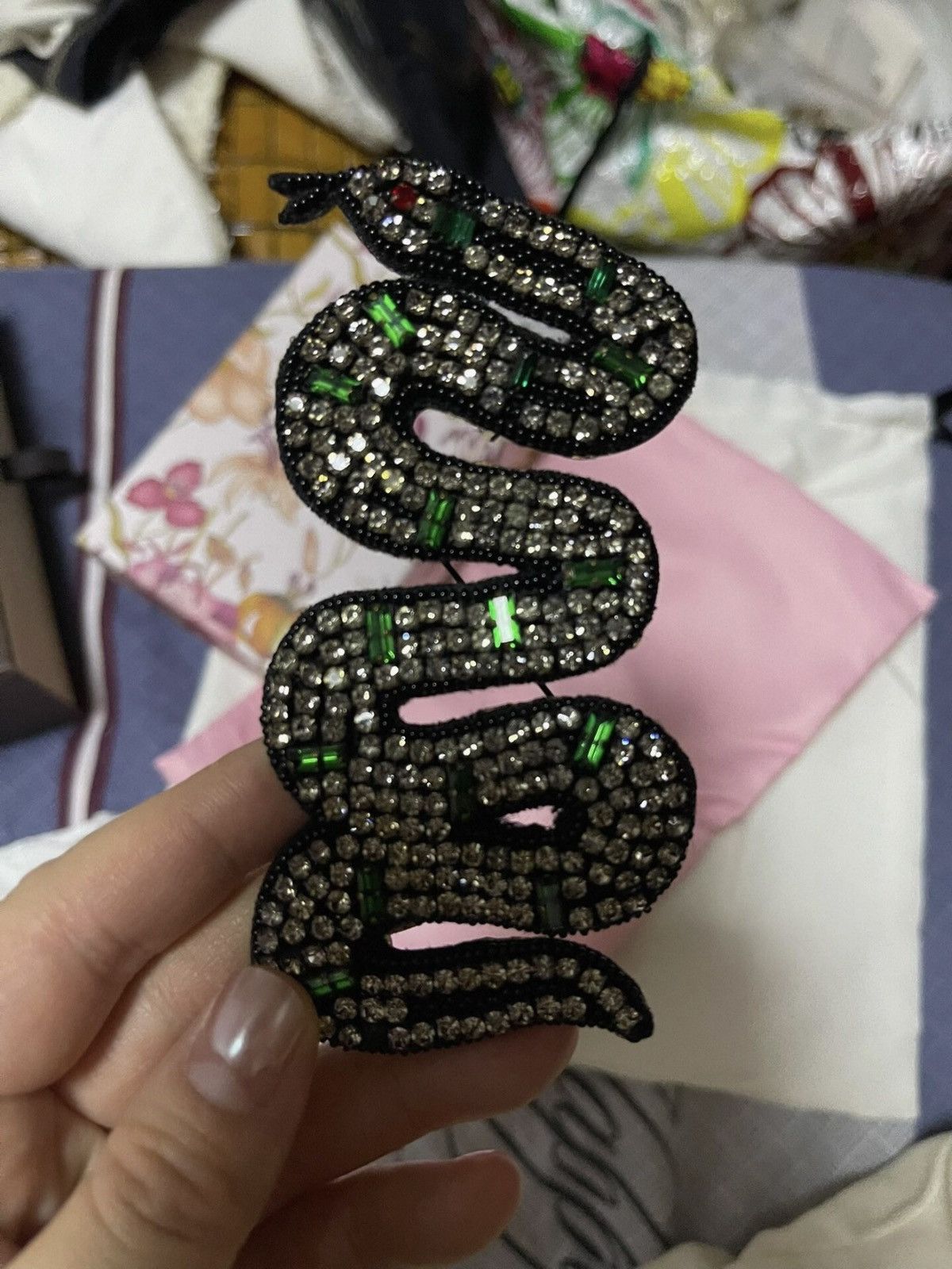 Gucci Gucci runway snake brooch Size ONE SIZE - 2 Thumbnail