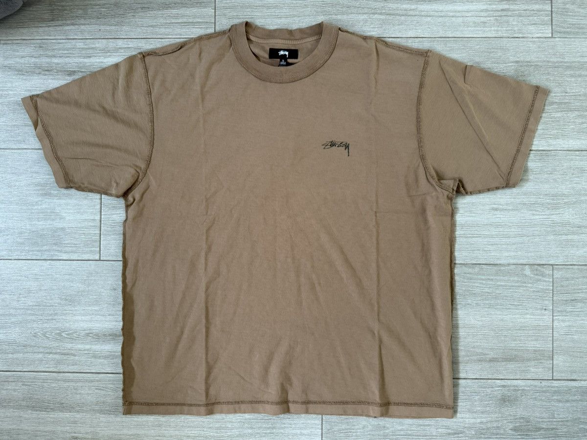 Stussy Men's Stussy Lazy 1140283 Umber Tee T-Shirt Size L Large New Size US L / EU 52-54 / 3 - 1 Thumbnail