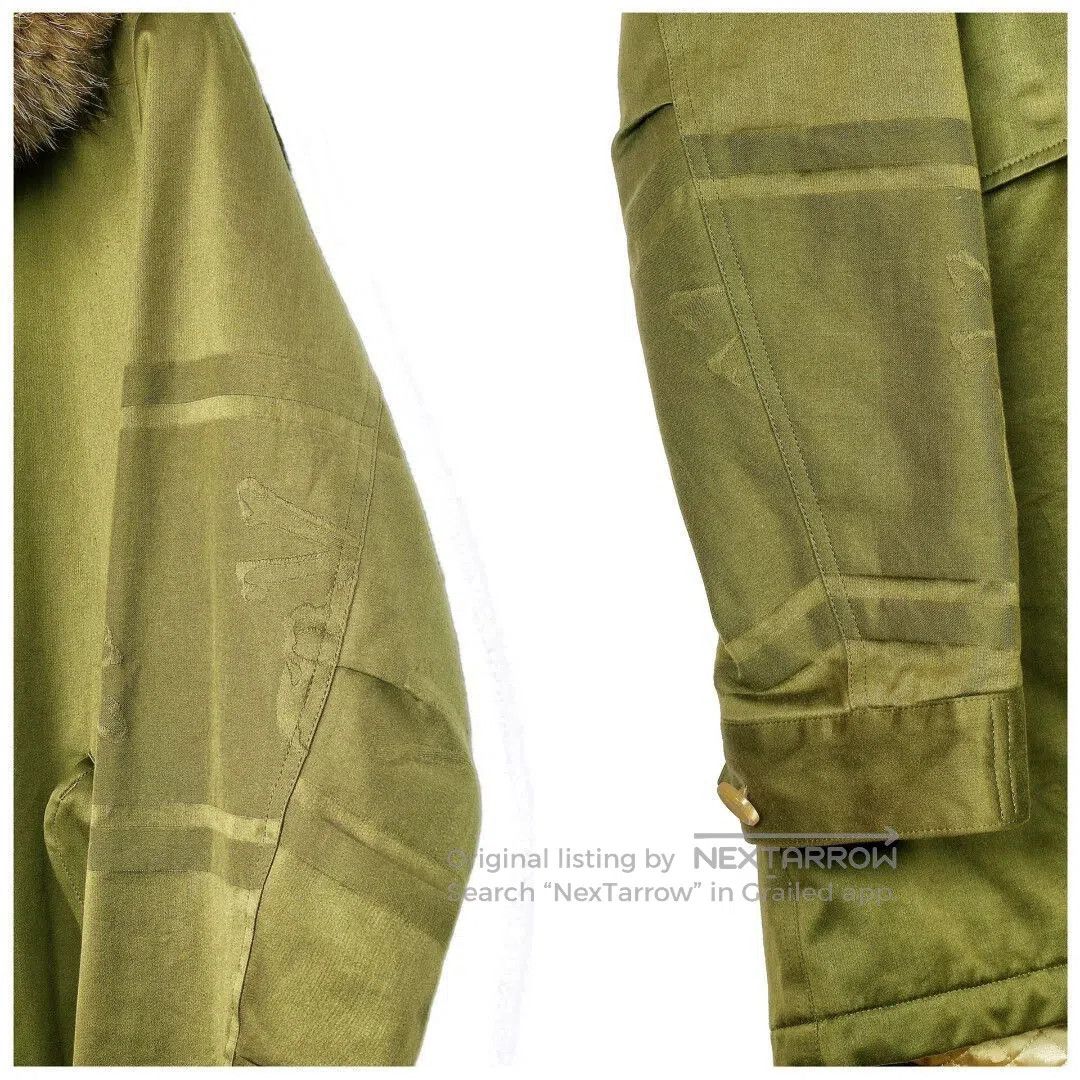 Mastermind Japan Green Hooded Parka Coat with Fur Trim. Size US M / EU 48-50 / 2 - 4 Thumbnail