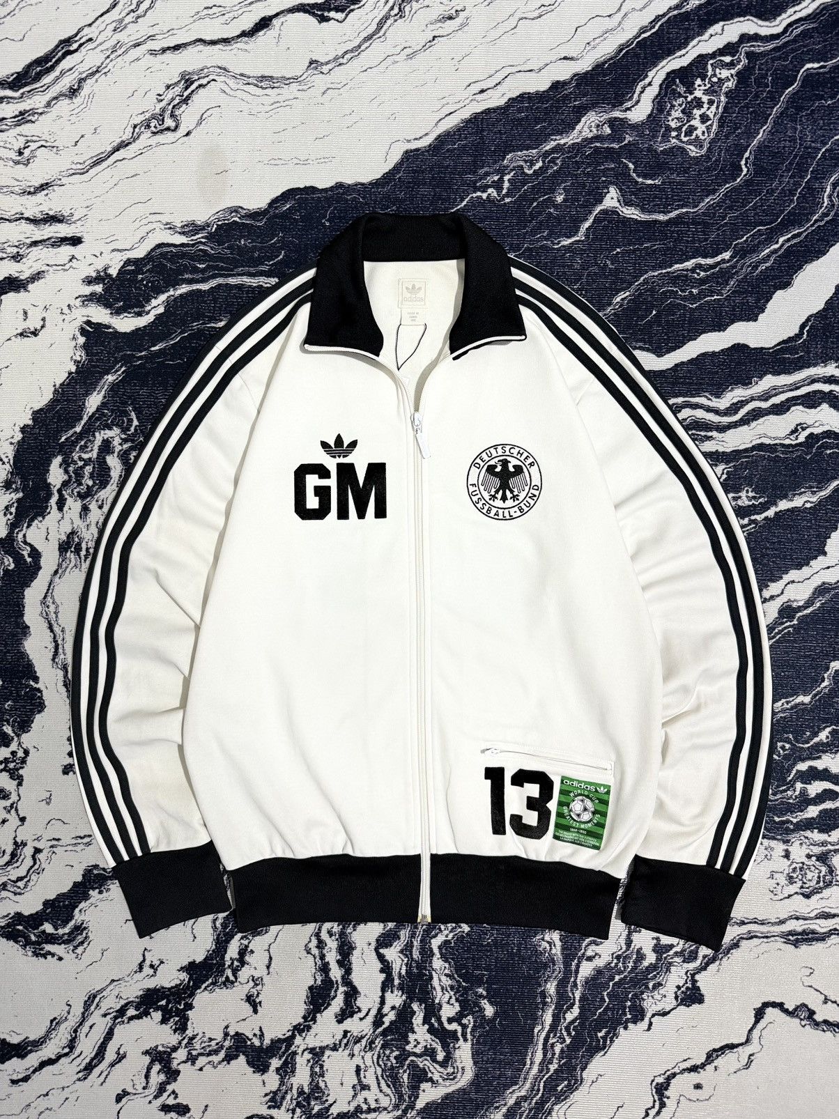 Vintage Vintage germany world cup 1950-1990 der bomber track top Size US L / EU 52-54 / 3 - 1 Thumbnail