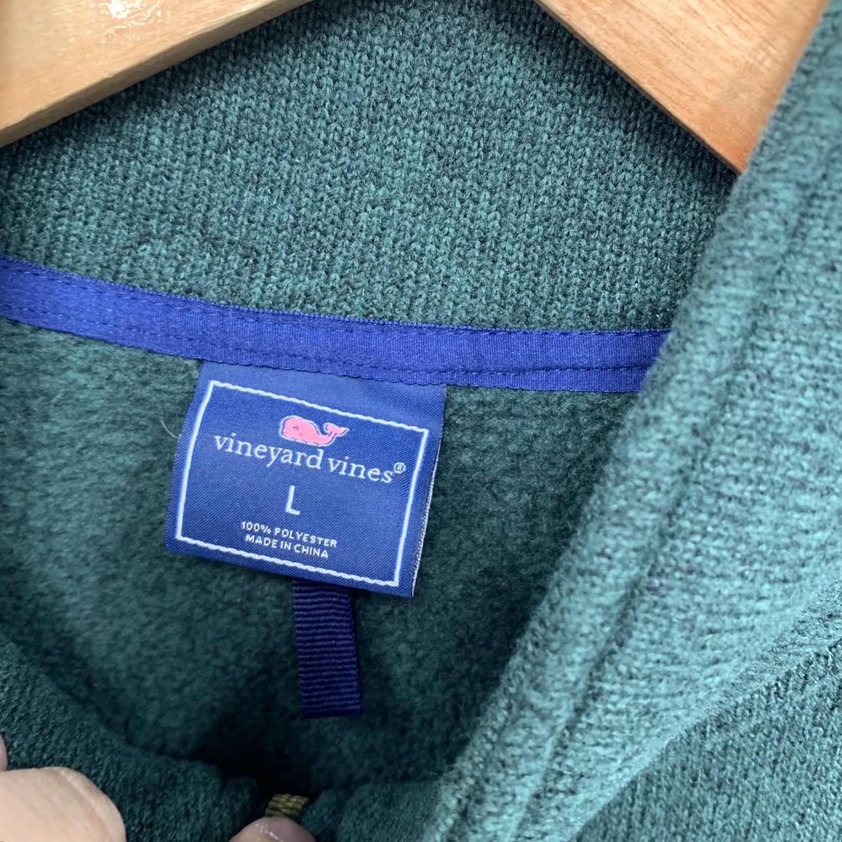 Vineyard Vines Vineyard Vines 1/4 Zip Pullover Sweater Mens Large Green Preppy Casual Size US L / EU 52-54 / 3 - 5 Thumbnail