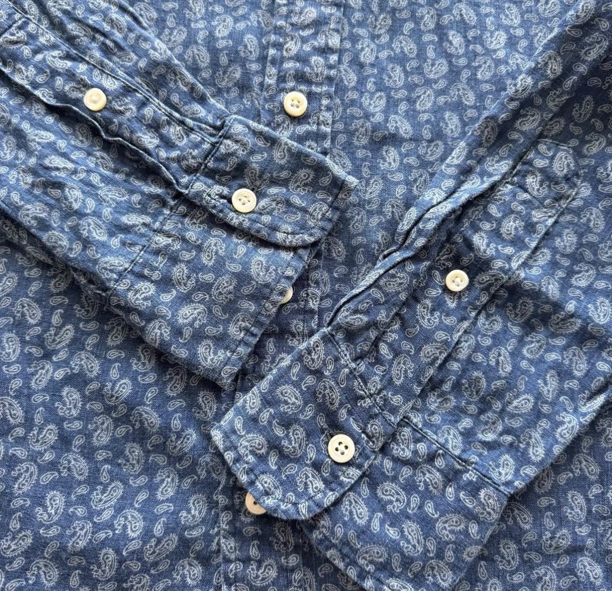 Polo Ralph Lauren Ralph Lauren Polo RL Indigo Linen Shirt K22 Size US M / EU 48-50 / 2 - 5 Thumbnail