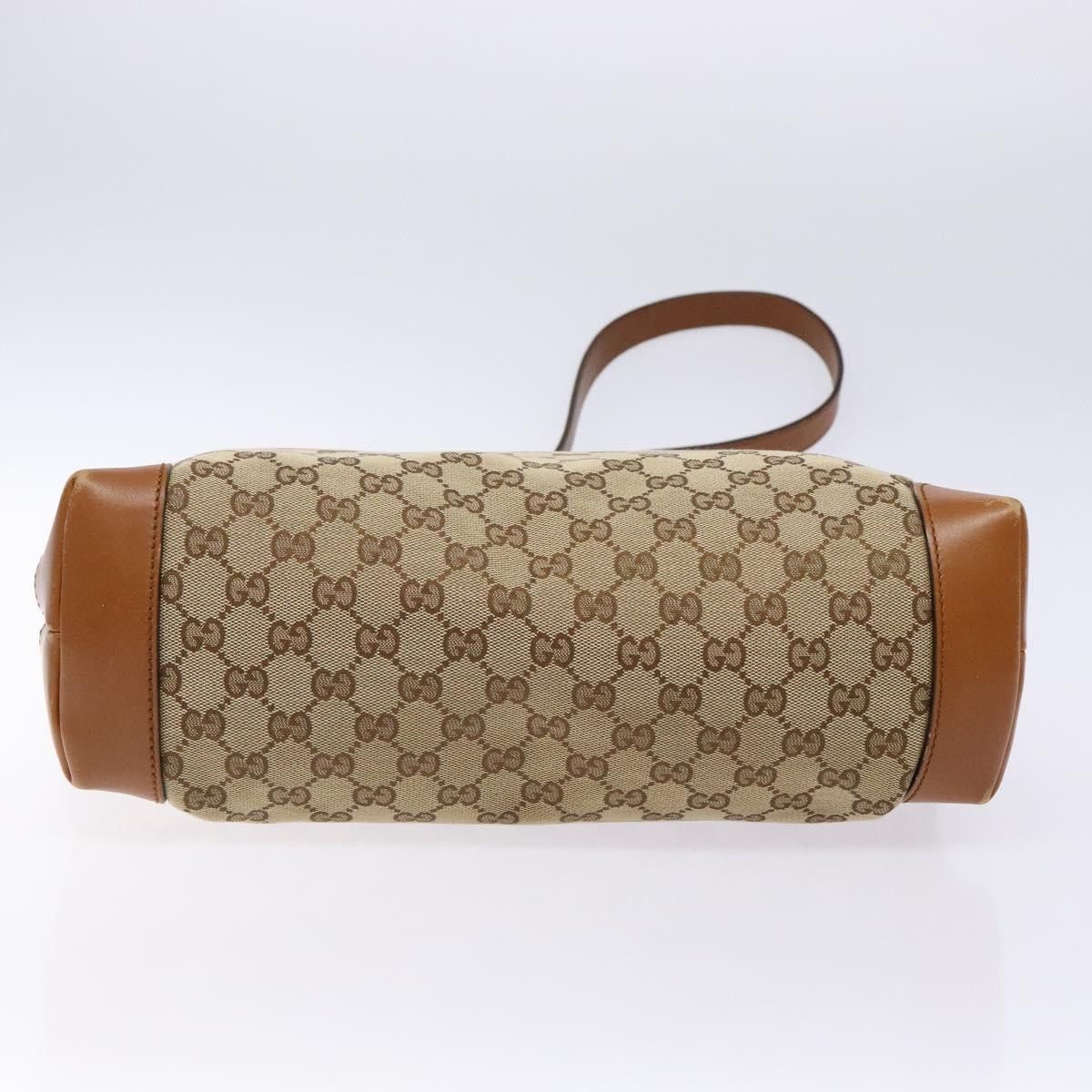 Gucci GUCCI GG Canvas Shoulder Bag Beige Silver Size ONE SIZE - 9 Thumbnail