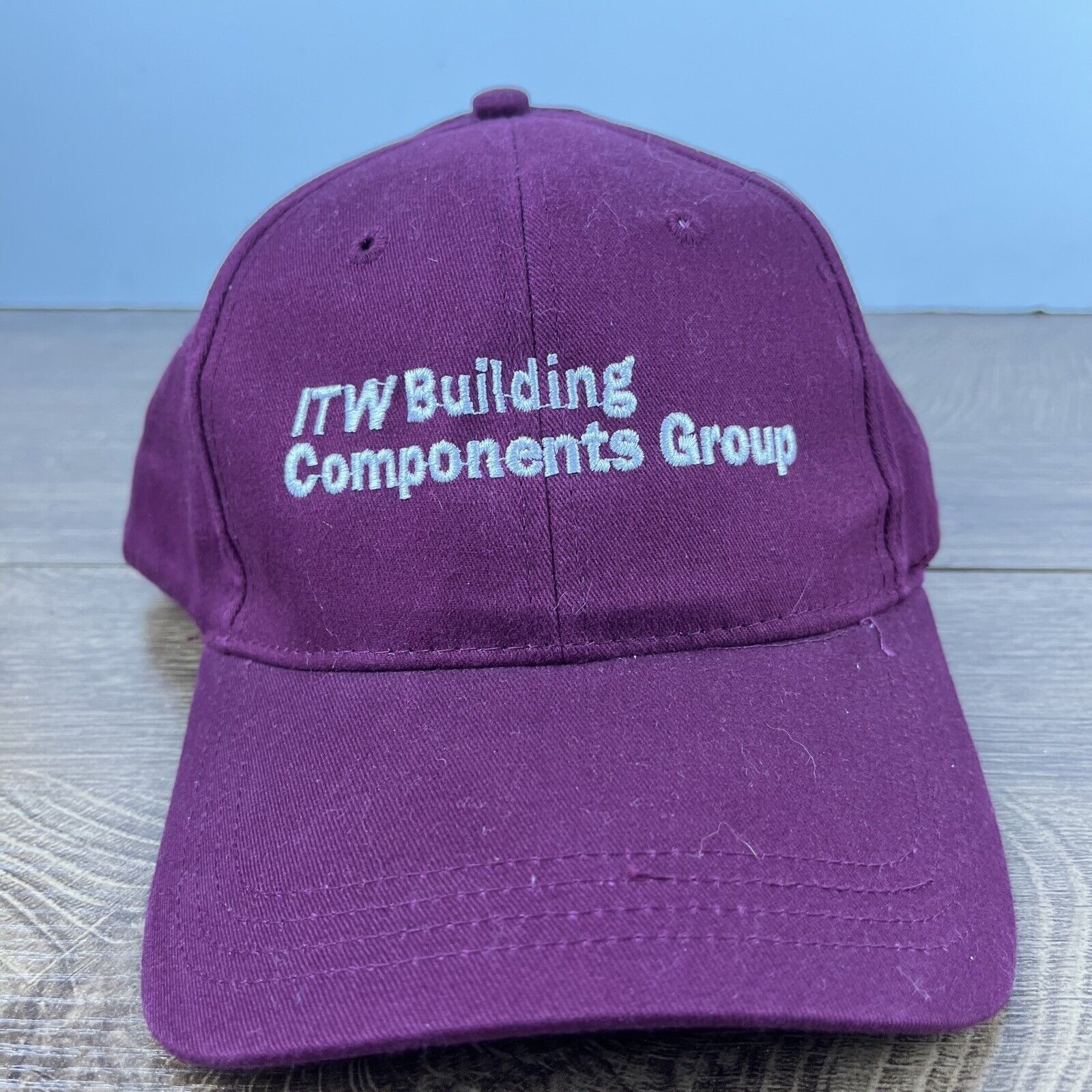 Other ITW Building Componets Group Hat Maroon Adjustable Hat Adult Size ONE SIZE - 2 Thumbnail