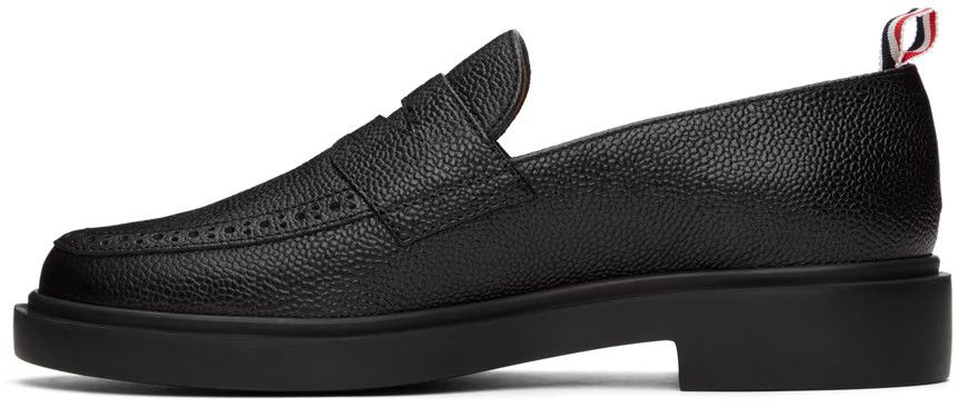 Thom Browne o1s22i1n0924 Mocassini Pelle Marmellata Loafers in Black Size US 8 / IT 38 - 3 Thumbnail