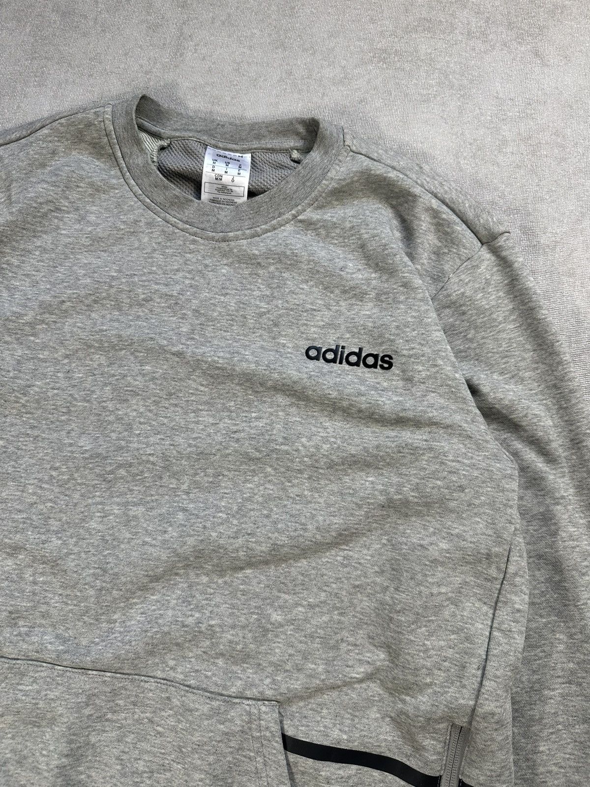 Adidas Adidas Climalite Grey Crewneck Size M Size US M / EU 48-50 / 2 - 4 Thumbnail