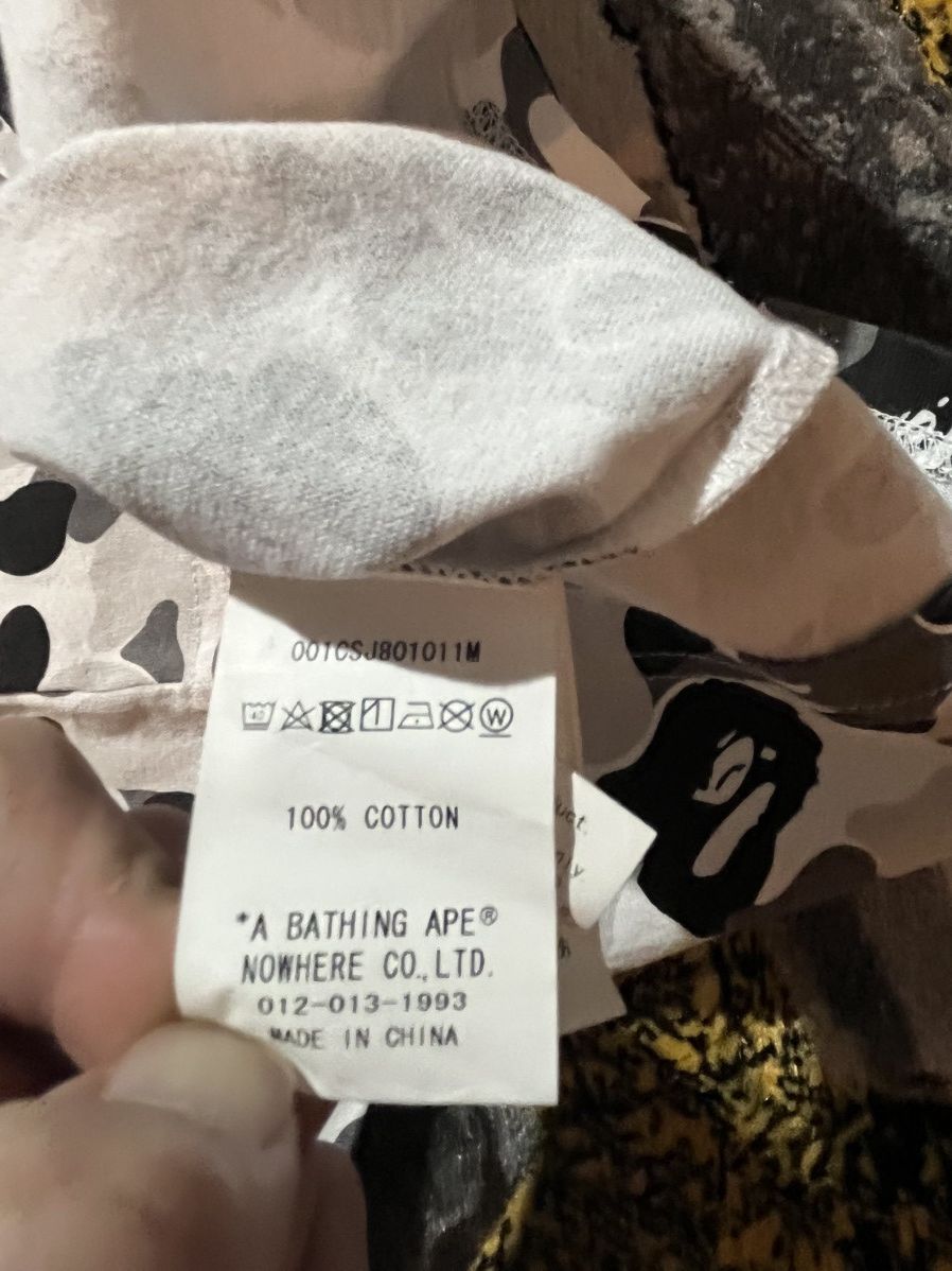 Bape BAPE College Camo T-Shirt Size US XL / EU 56 / 4 - 5 Thumbnail