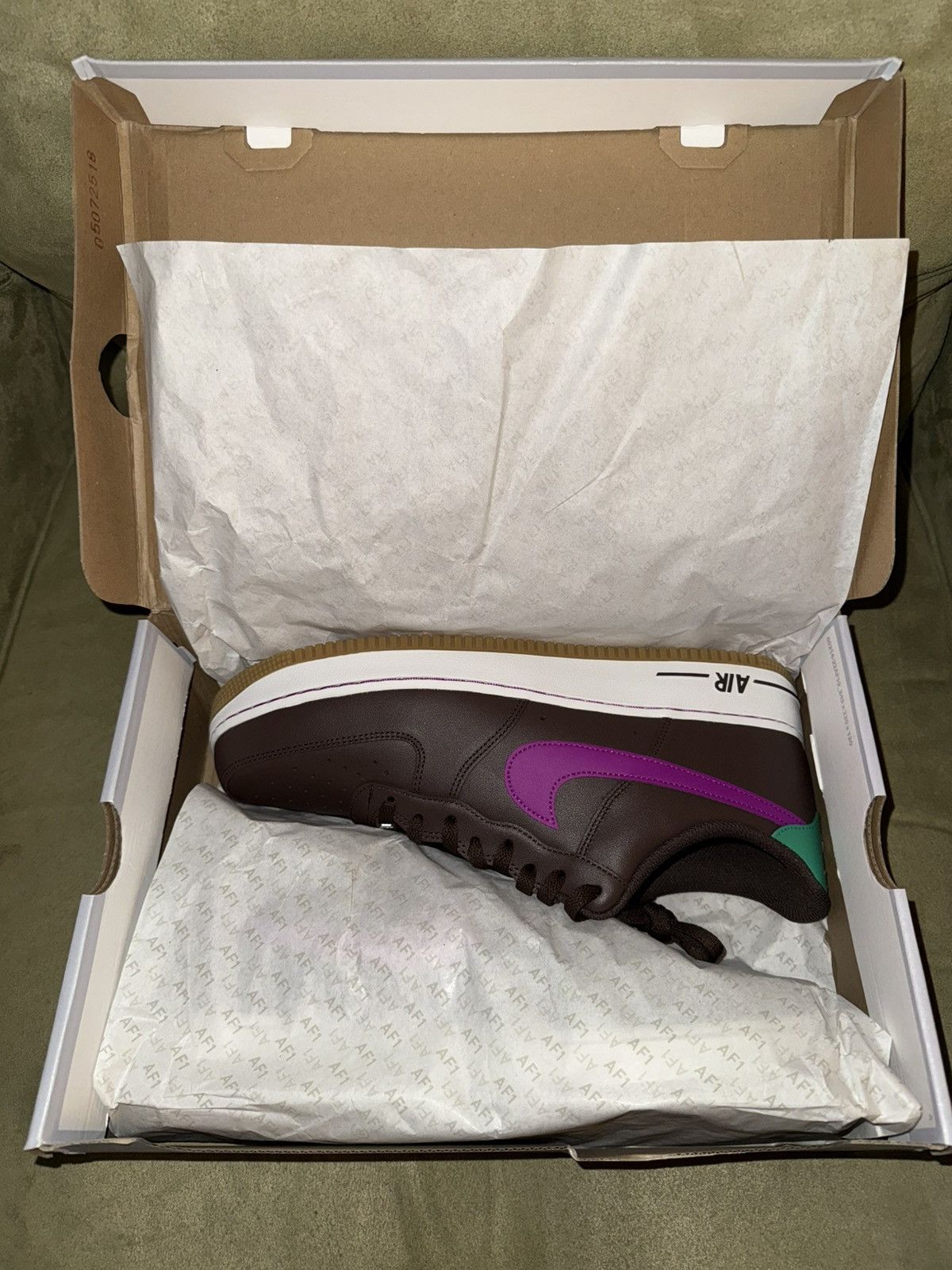 Nike Nike Air Force 1 ‘07 “Baroque” low-top sneakers, NEW w/ Box! Size US 13 / EU 46 - 6 Thumbnail