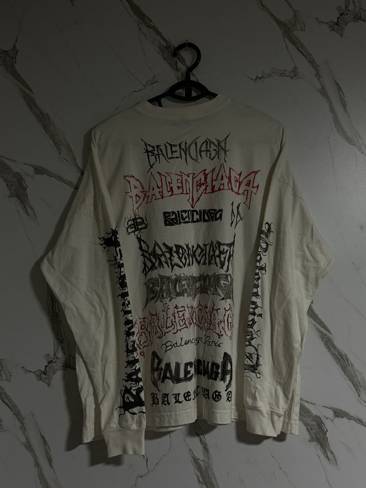 Balenciaga Balenciaga Metal Long Sleeve Tee/ T Shirt | Grailed