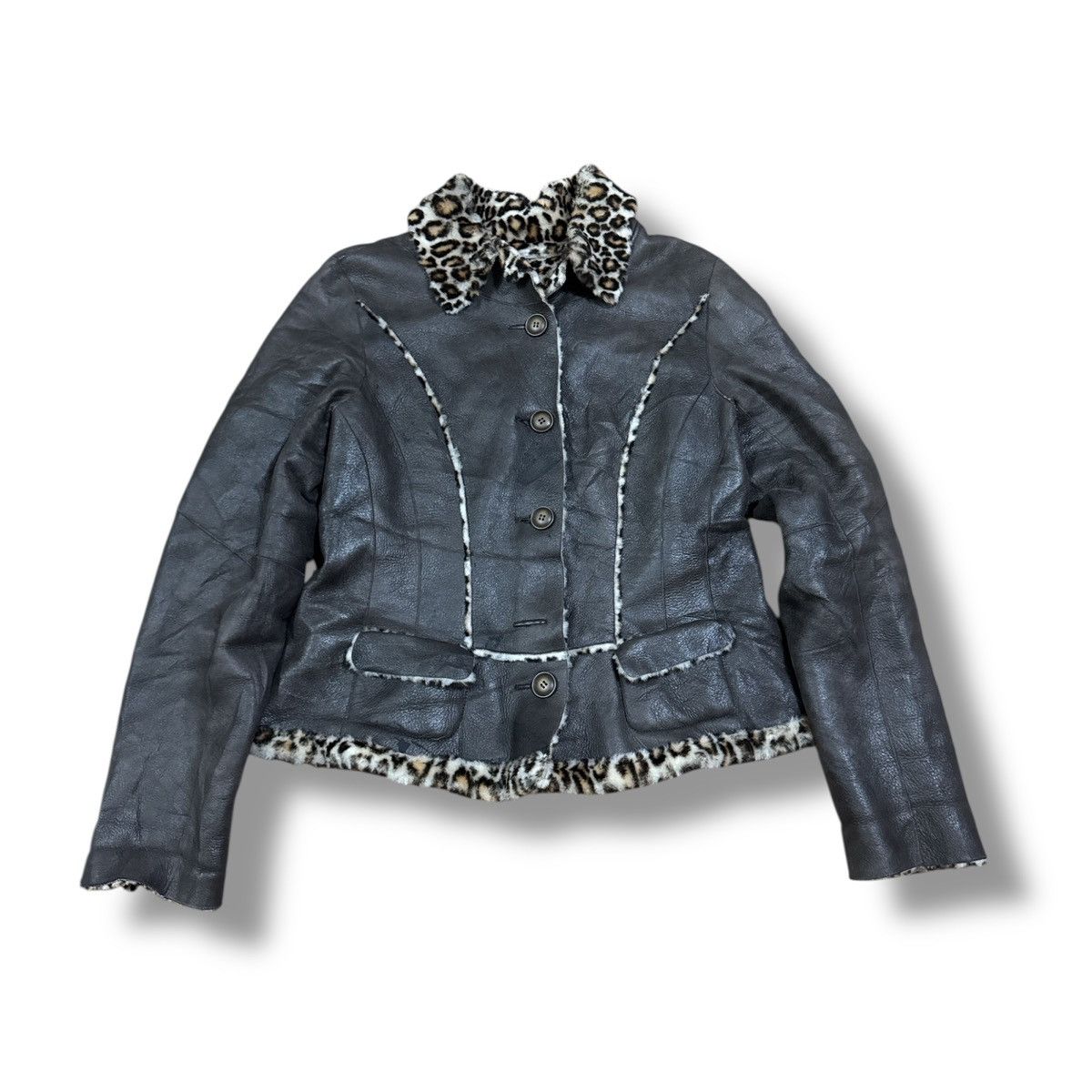 Vintage Sheep skin leather jacket