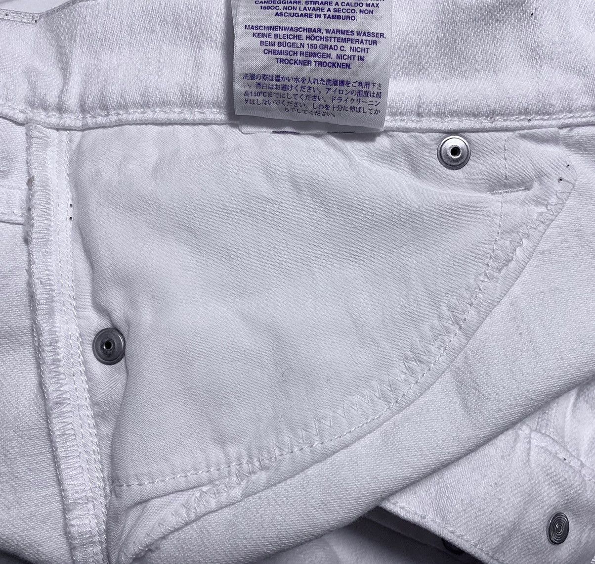Victoria Beckham Victoria Beckham White Flared Jeans Denim Embroidered Logo Size 27" / US 4 / IT 40 - 19 Thumbnail