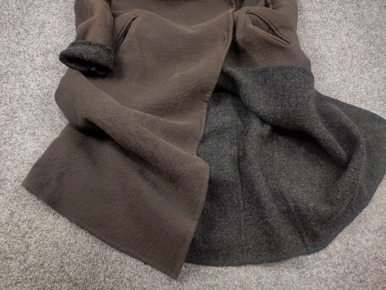 Masnada Masnada asymmetric clasp Wool coat Jacket Faded Color MA+ Size S / US 4 / IT 40 - 6 Thumbnail