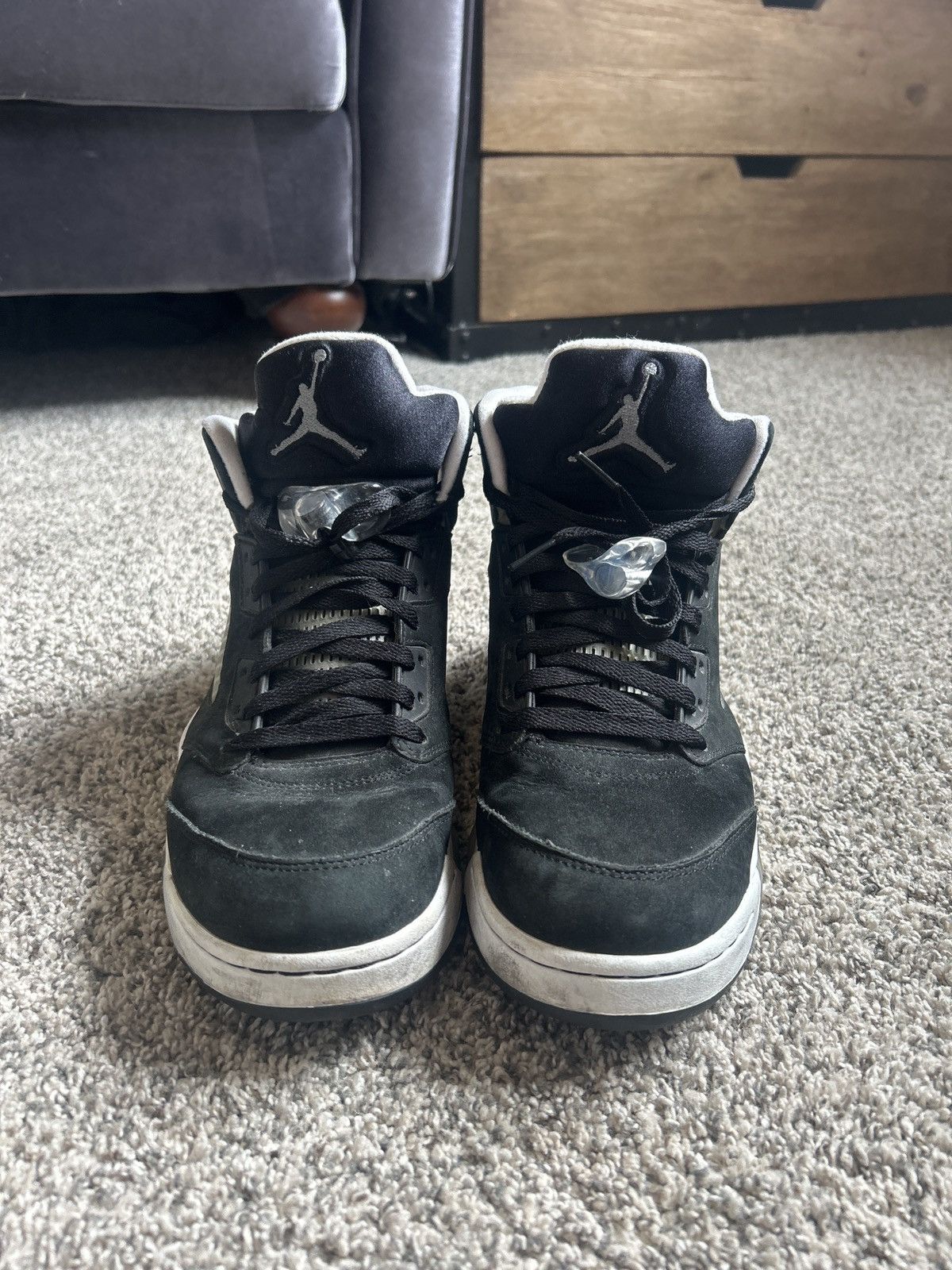 Nike Black Air Jordan 5 Oreos Size US 10.5 / EU 43-44 - 3 Thumbnail