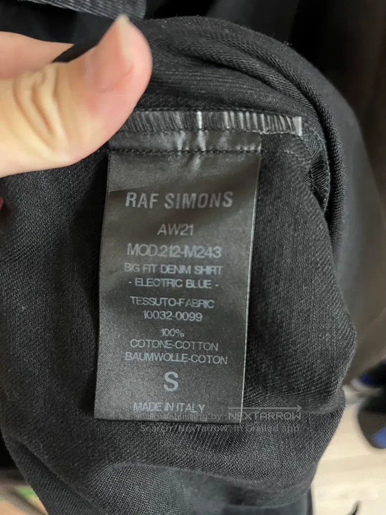 Raf Simons Raf Simons AW21 show style leather tag denim jacket Size US S / EU 44-46 / 1 - 4 Thumbnail