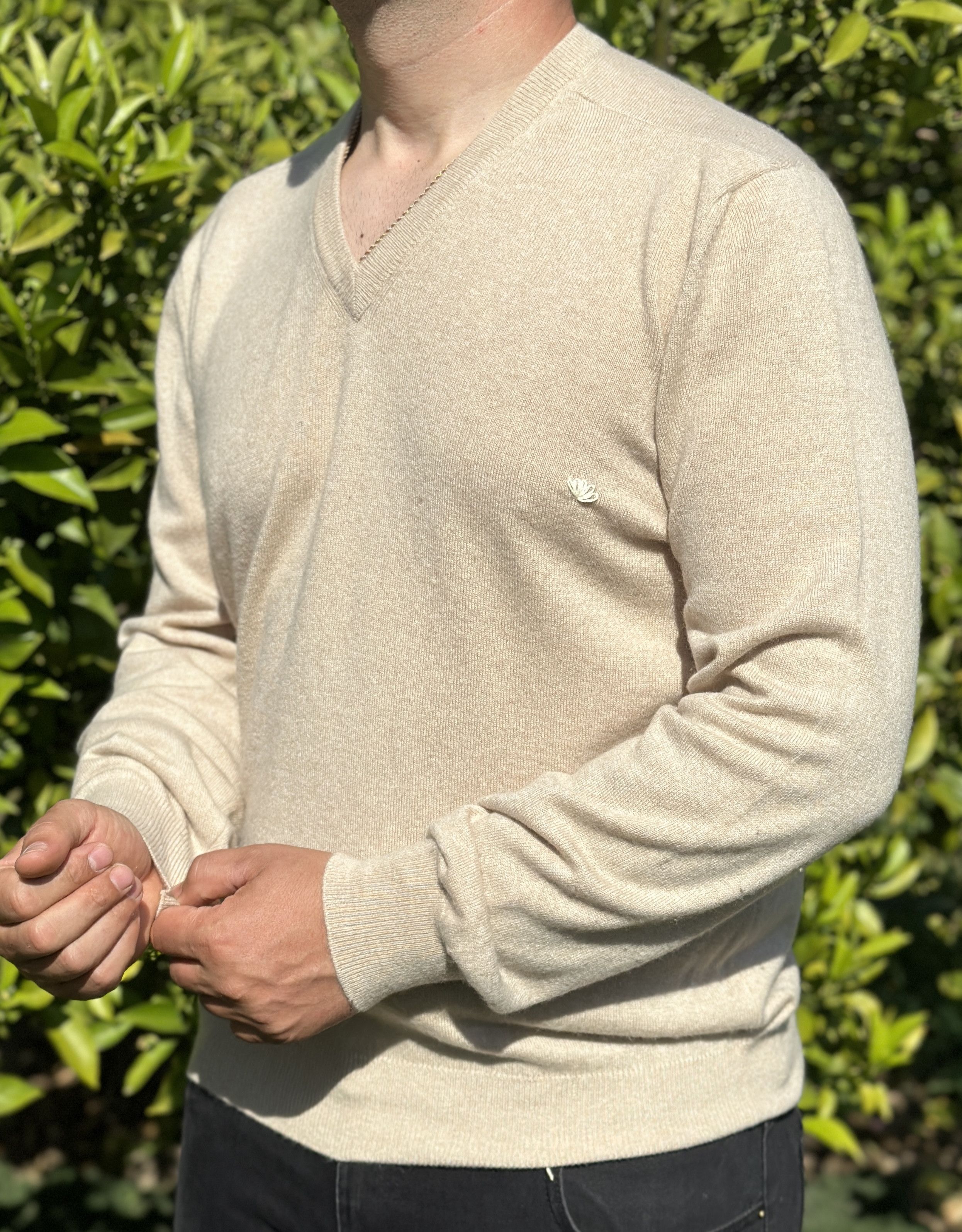 Brunello Cucinelli Pure Cashmere Brunello Cucinelli Light V Neck Size 52 L XL Size US L / EU 52-54 / 3 - 9 Thumbnail