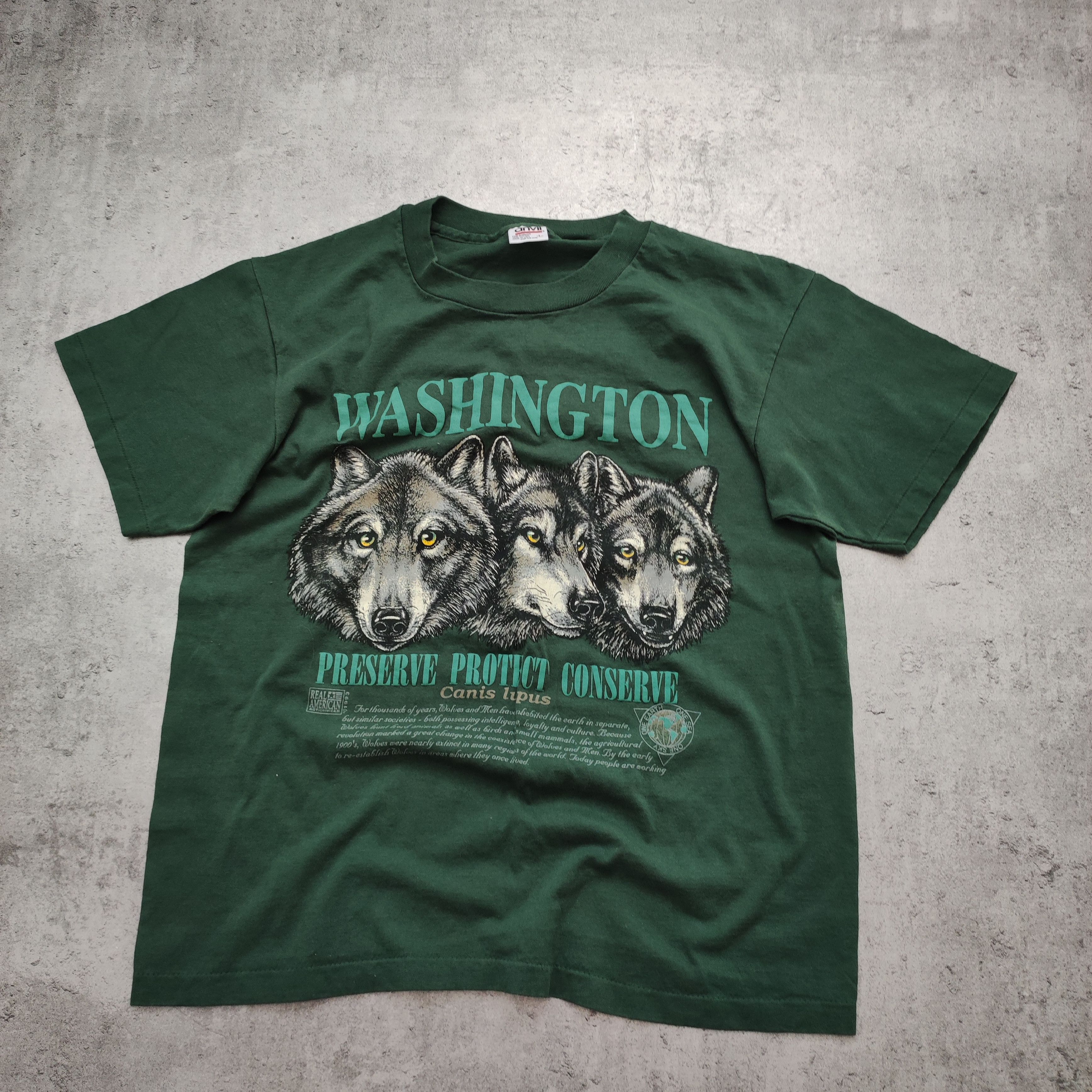 Vintage RARE Og 1993 Washington Real America USA Vintage Tee Size US L / EU 52-54 / 3 - 2 Thumbnail