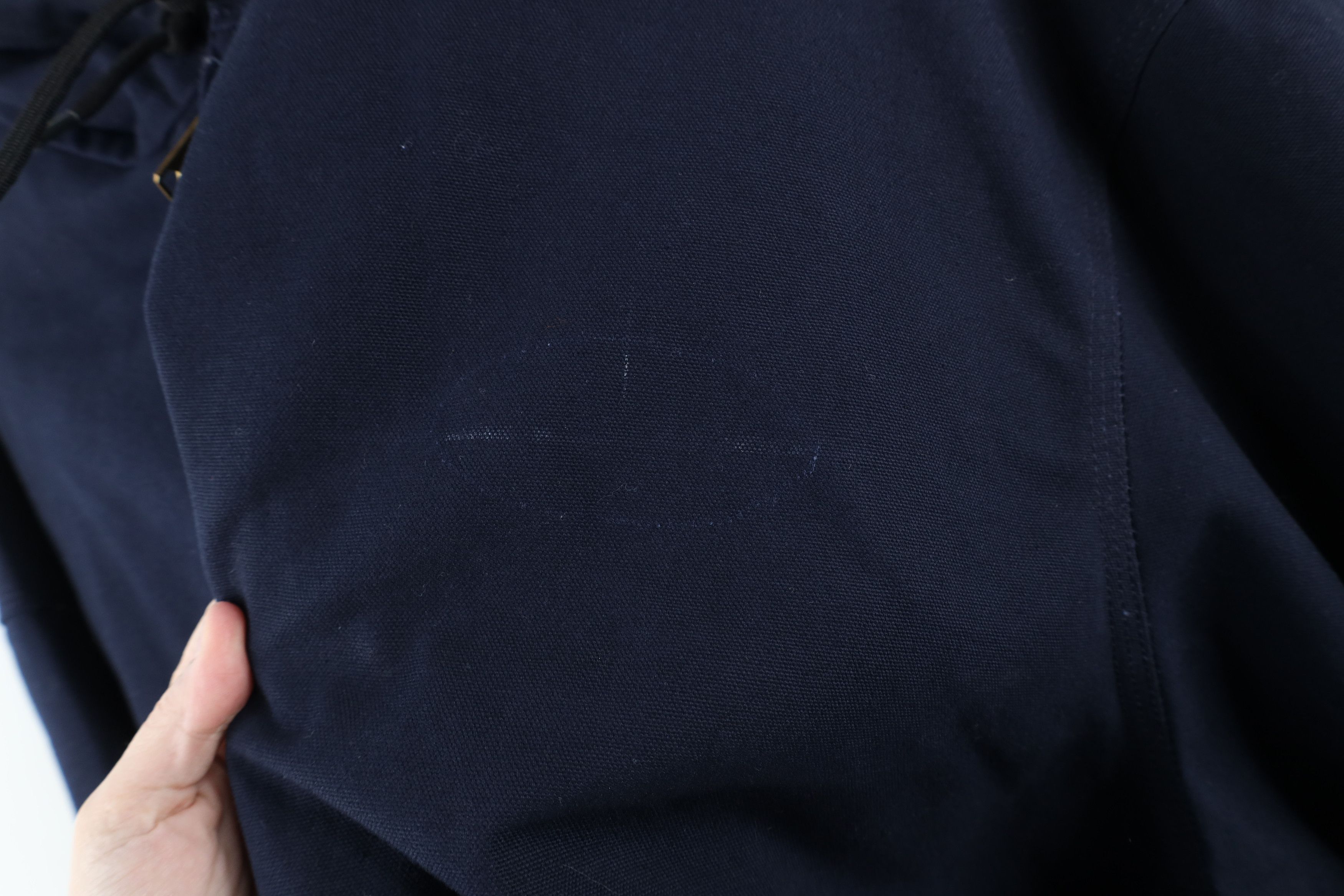Carhartt × Vintage Vintage Y2K Carhartt Canvas Hooded Jacket Navy Blue USA Size US XXL / EU 58 / 5 - 5 Thumbnail