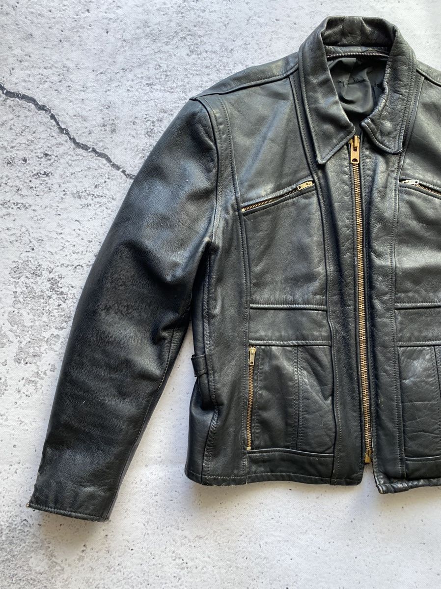 Other Steinmark men’s rare leather motorcycle jacket talon zipper Size US S / EU 44-46 / 1 - 3 Thumbnail