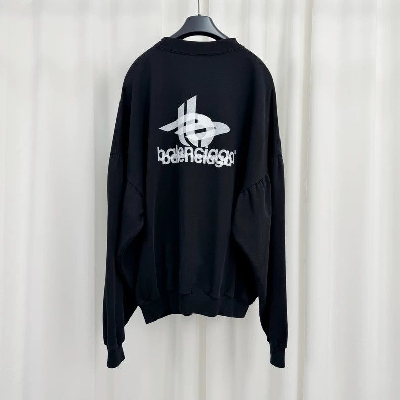 Balenciaga Balenciaga Double-image printed monogram sweatshirt Size US M / EU 48-50 / 2 - 2 Thumbnail