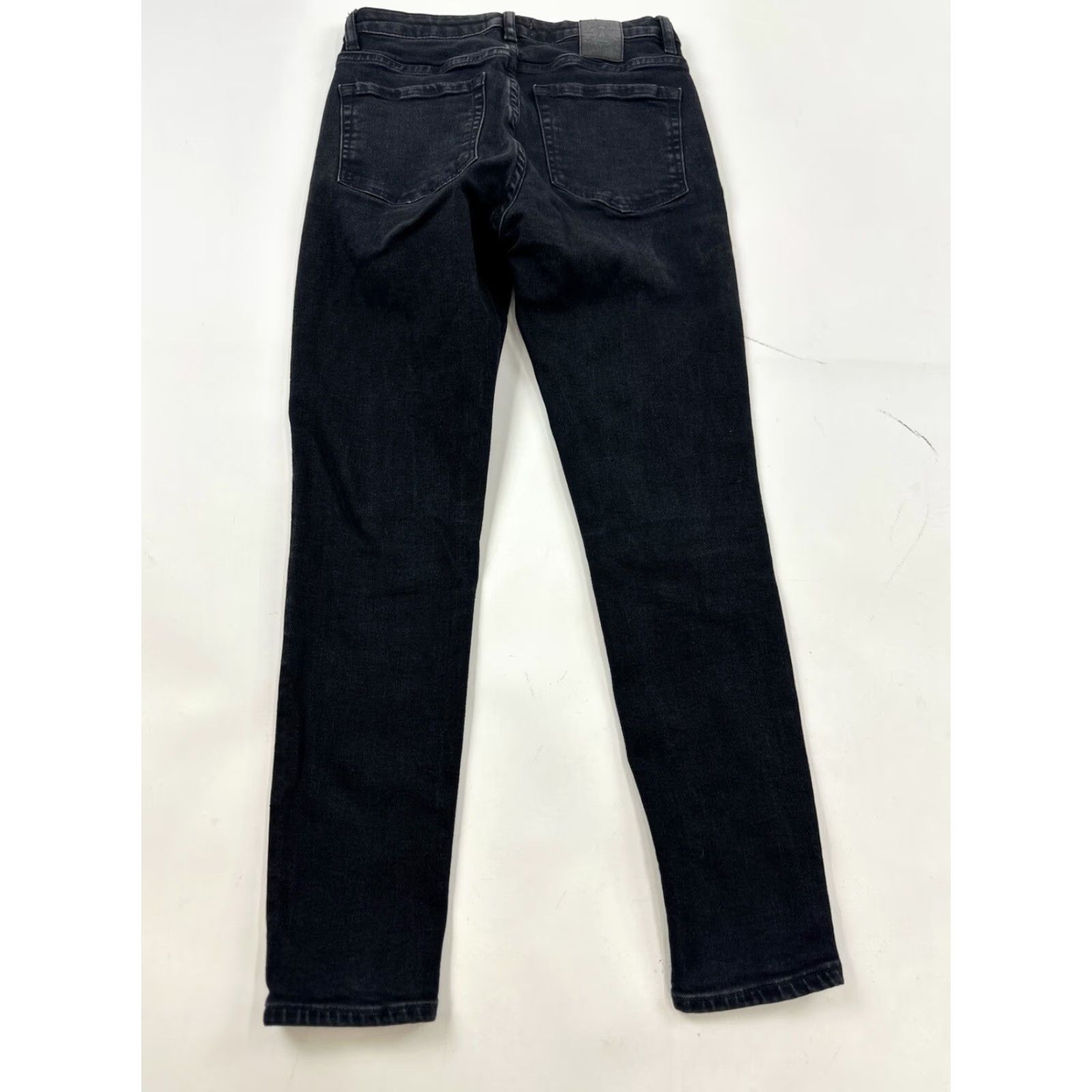 Vintage Armedangels Jeans Women’s 27 Black Skinny Stretch Jeans Slim Rise Mid Dark Wash Womens 27 Black Skinny Stretch Size 27" / US 4 / IT 40 - 2 Thumbnail