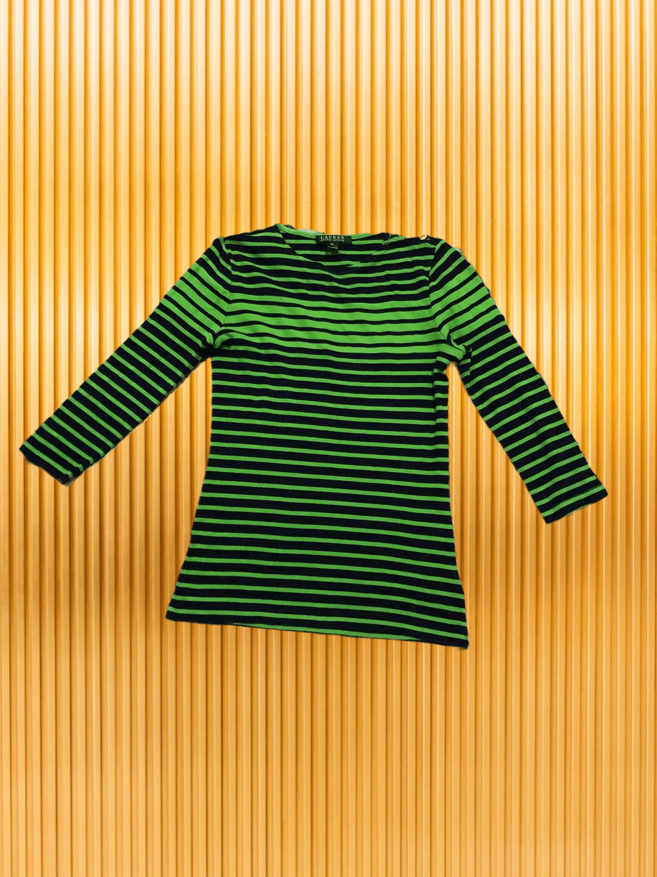 Lauren Ralph Lauren Long Sleeve Vintage Lauren Ralph Lauren XS Y2K print striped Size XS / US 0-2 / IT 36-38 - 1 Thumbnail