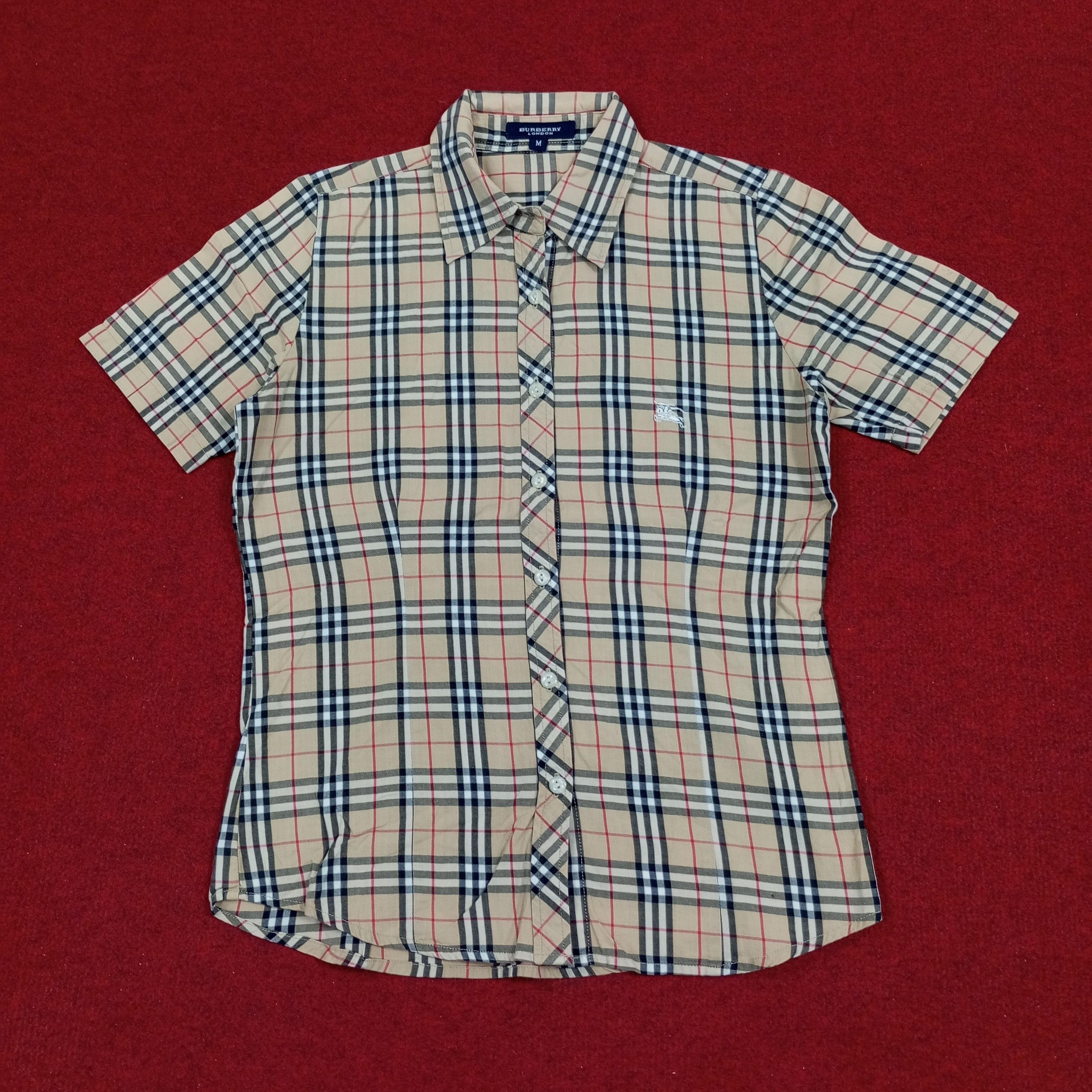 Burberry × Vintage Burberry London Luxury Brand Fashion Style Nova Check Shirt Size S / US 4 / IT 40 - 1 Thumbnail