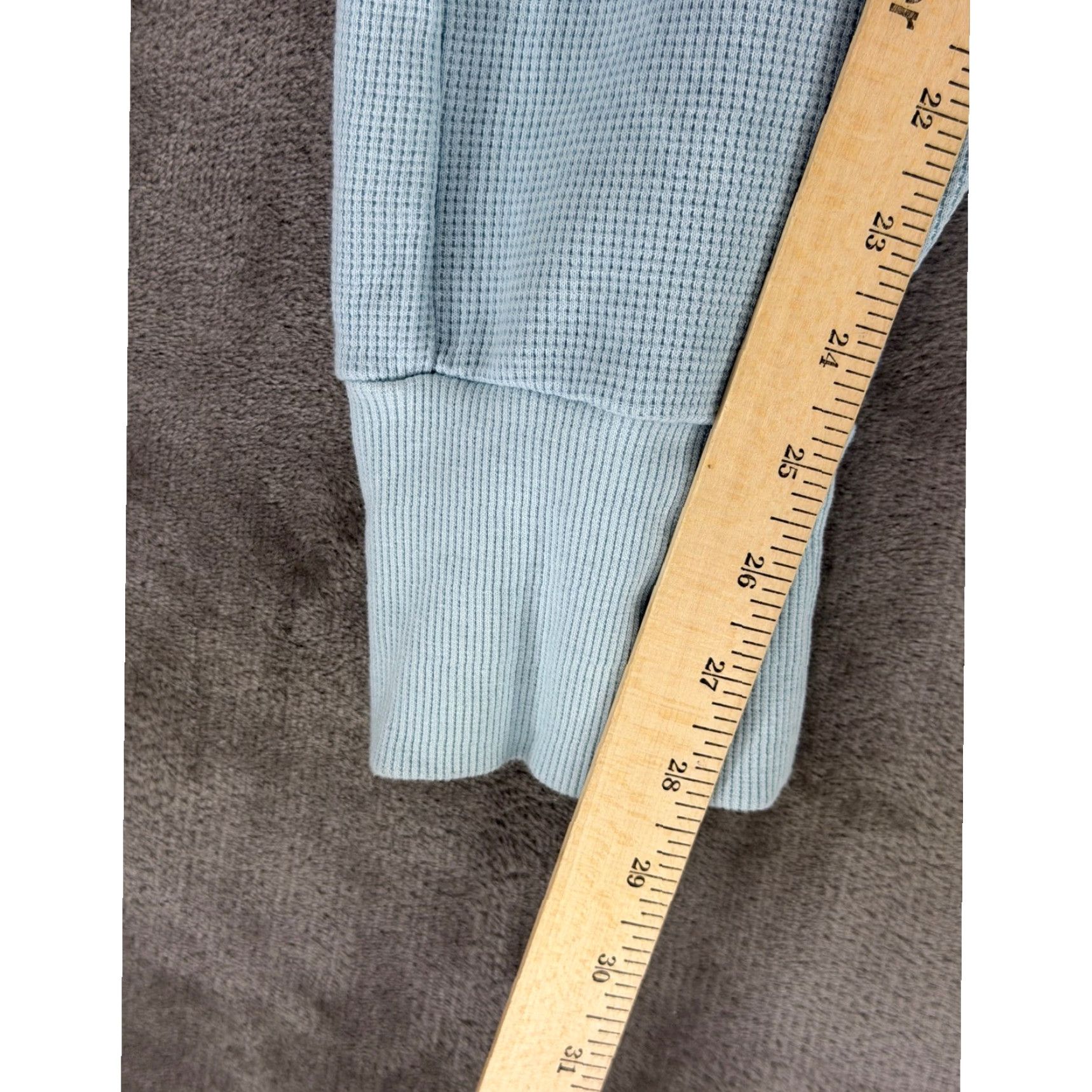 Onia Onia Jogger Pants Light Blue Waffle Knit Cotton-Polyester Large L Pockets Regular Mens Capable of Casual, Activewear, Loungewear, All Season Size US 33 - 7 Thumbnail