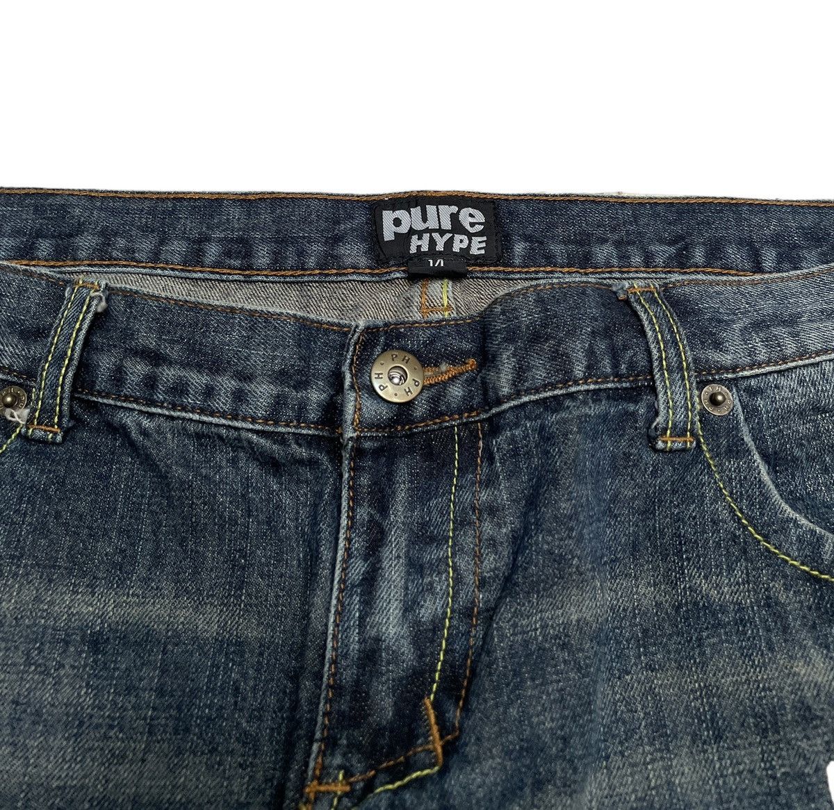 14th Addiction Rare Vintage Japanese Brand Pure Hype Flared Jeans 2000s Size US 36 / EU 52 - 3 Thumbnail