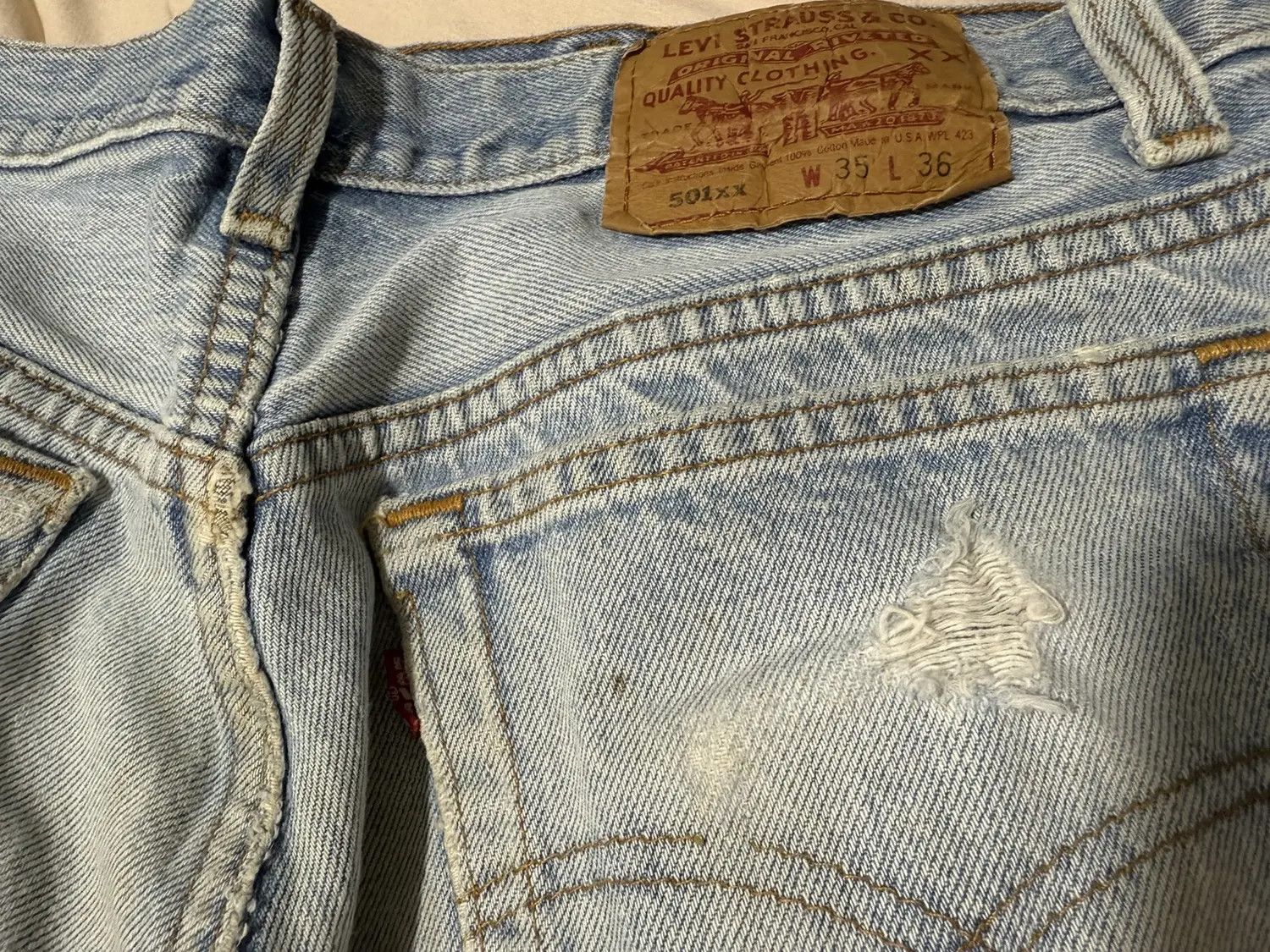 Levi's Vintage 90s Levi's 501XX Made in USA Size US 32 / EU 48 - 4 Thumbnail