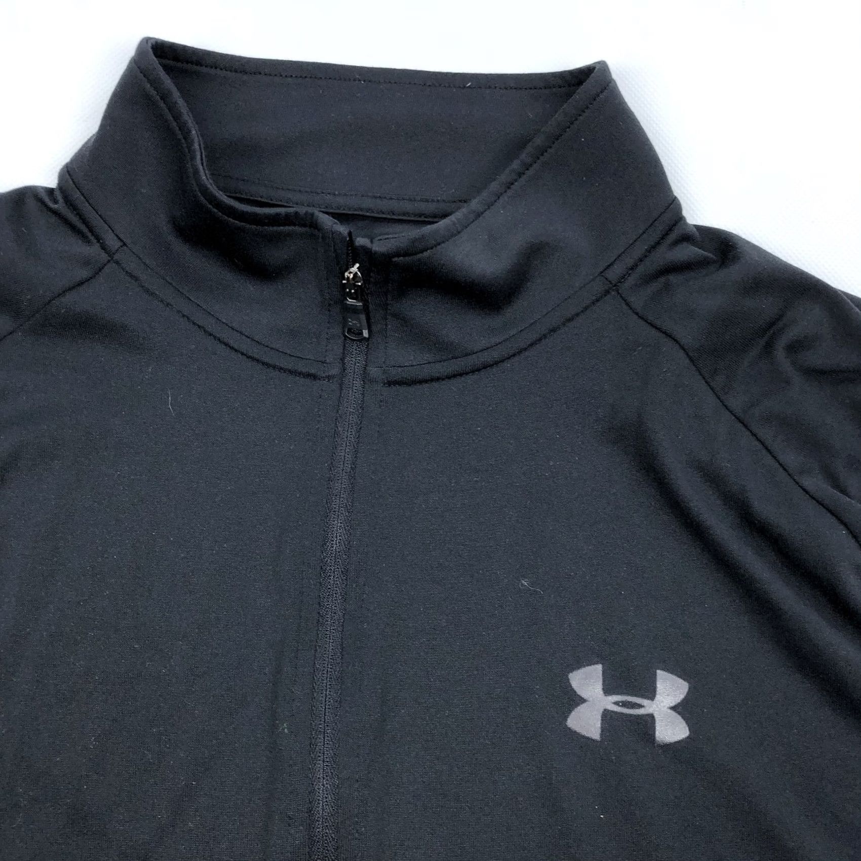 Under Armour Under Armour Men's XL HeatGear Loose Fit 1/4 Zip Pullover Activewear Top Black Size US XL / EU 56 / 4 - 2 Thumbnail