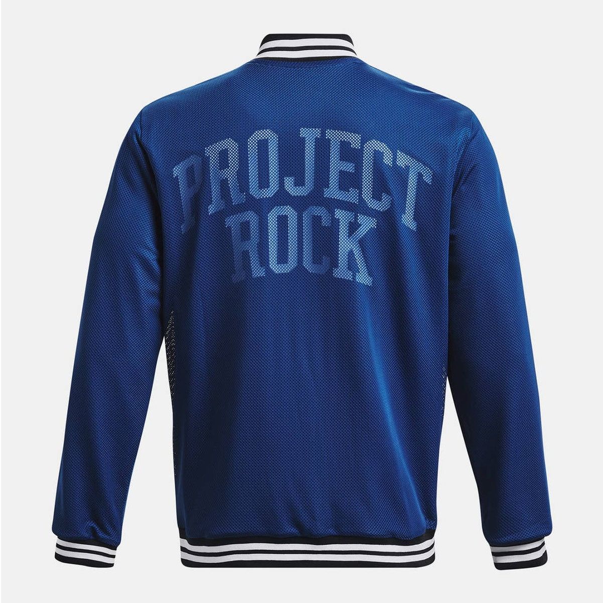 Under Armour Under Armour Project Rock Mesh Varsity Blue Jacket Mens Lrg Size US L / EU 52-54 / 3 - 4 Thumbnail