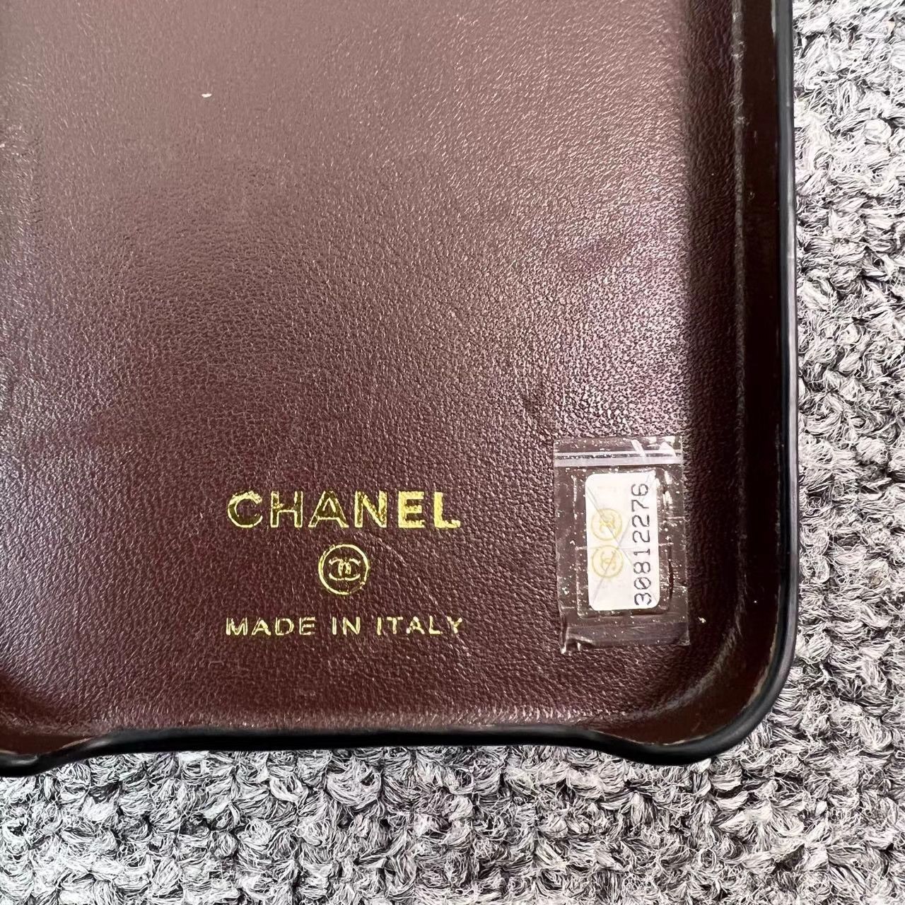 Chanel Chanel Black Lambskin Gold Ball Chain Phone Case K12 Size ONE SIZE - 7 Thumbnail