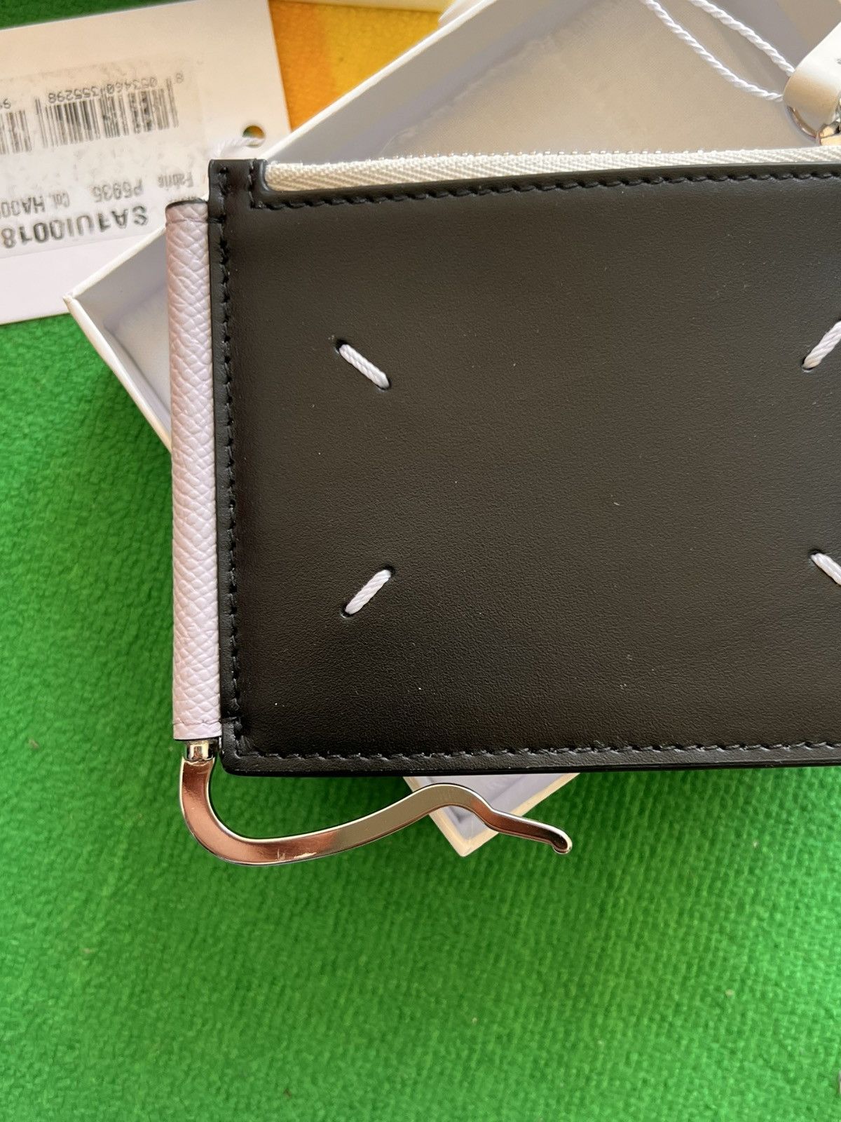 Maison Margiela Maison Margiela Leather Zip Card Holder Wallet Black clip Size ONE SIZE - 11 Thumbnail