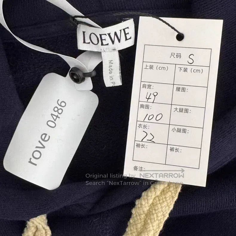 Loewe Loewe Embroidered logo hooded sweatshirt Size S / US 4 / IT 40 - 2 Thumbnail