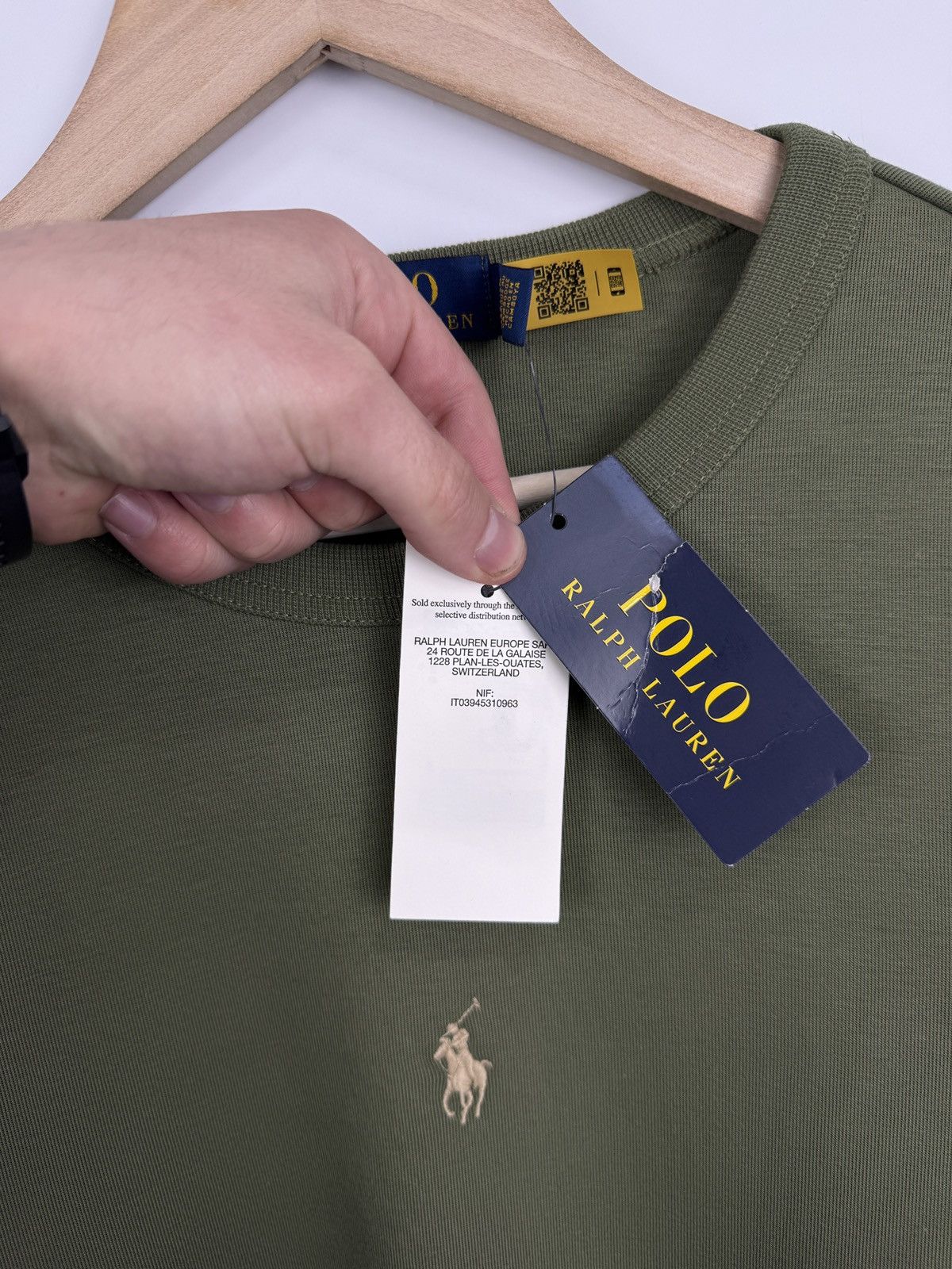 Polo Ralph Lauren 🇺🇸 NWT❗️Polo Ralph Lauren Double Knit Sweatshirt Olive Rare Size US L / EU 52-54 / 3 - 13 Thumbnail
