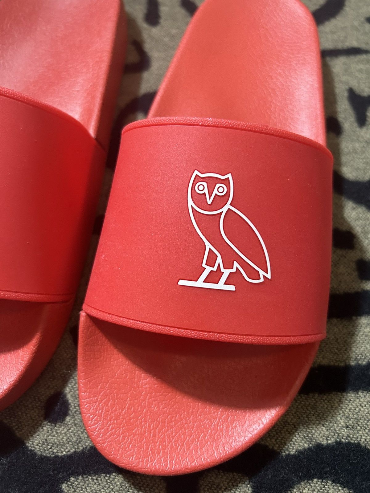Drake 2021 Octobers Very Own Og Owl Red Slide Size US 9 / EU 42 - 3 Thumbnail