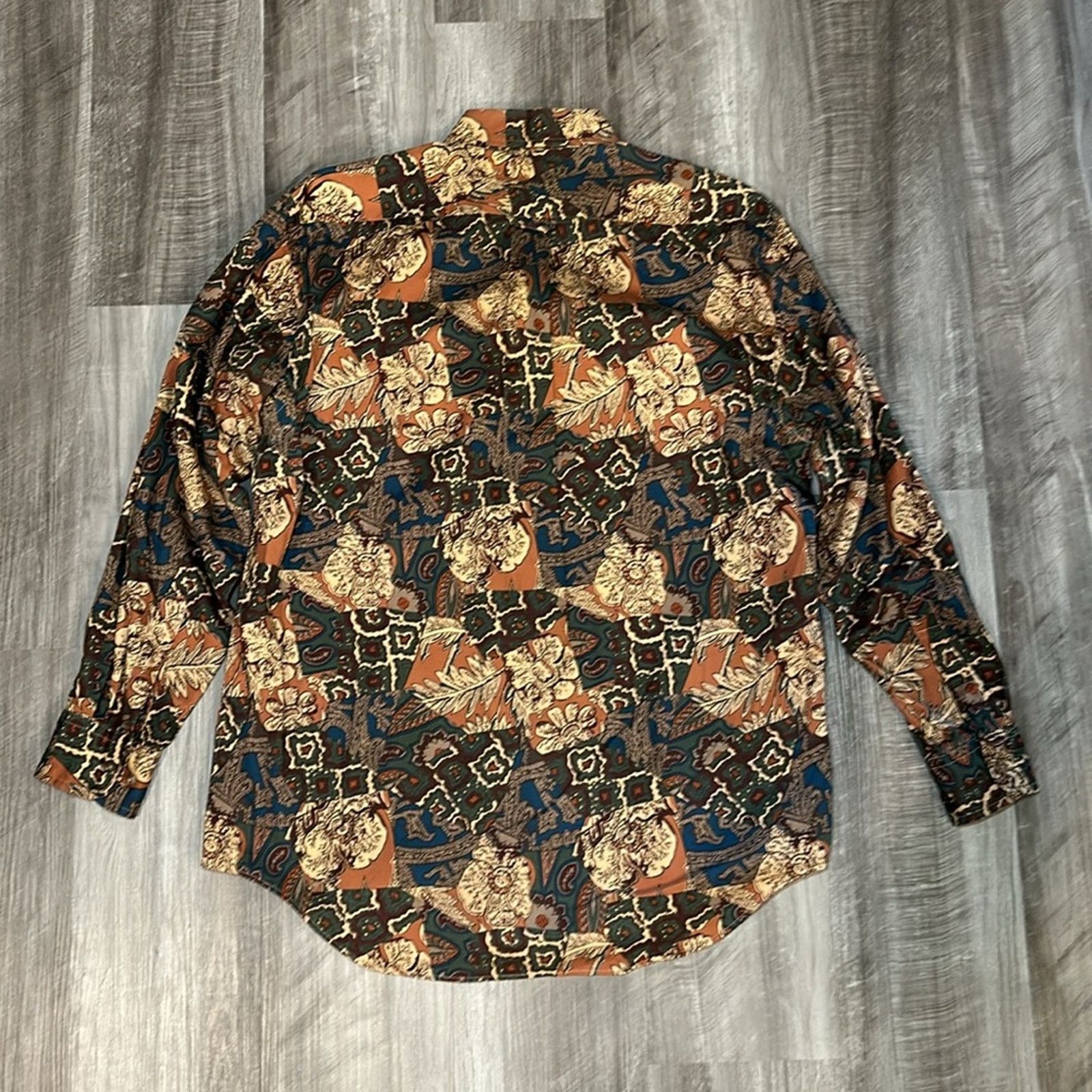 Ralph Lauren Ralph Lauren Chaps Vintage AOP Long Sleeve - Large Size US L / EU 52-54 / 3 - 3 Thumbnail