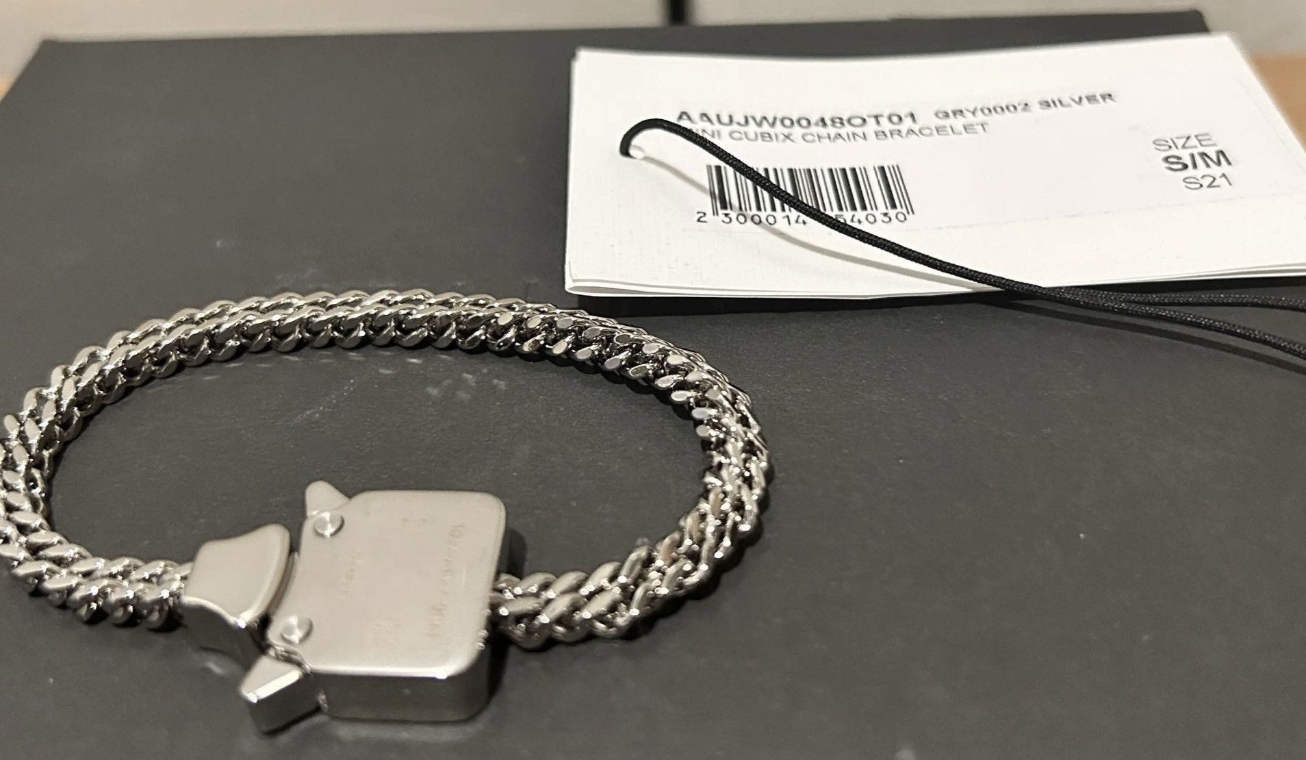 1017 ALYX 9SM 1017 ALYX 9SM × Alyx × MMW MINI CUBIX CHAIN BRACELET Size ONE SIZE - 2 Thumbnail