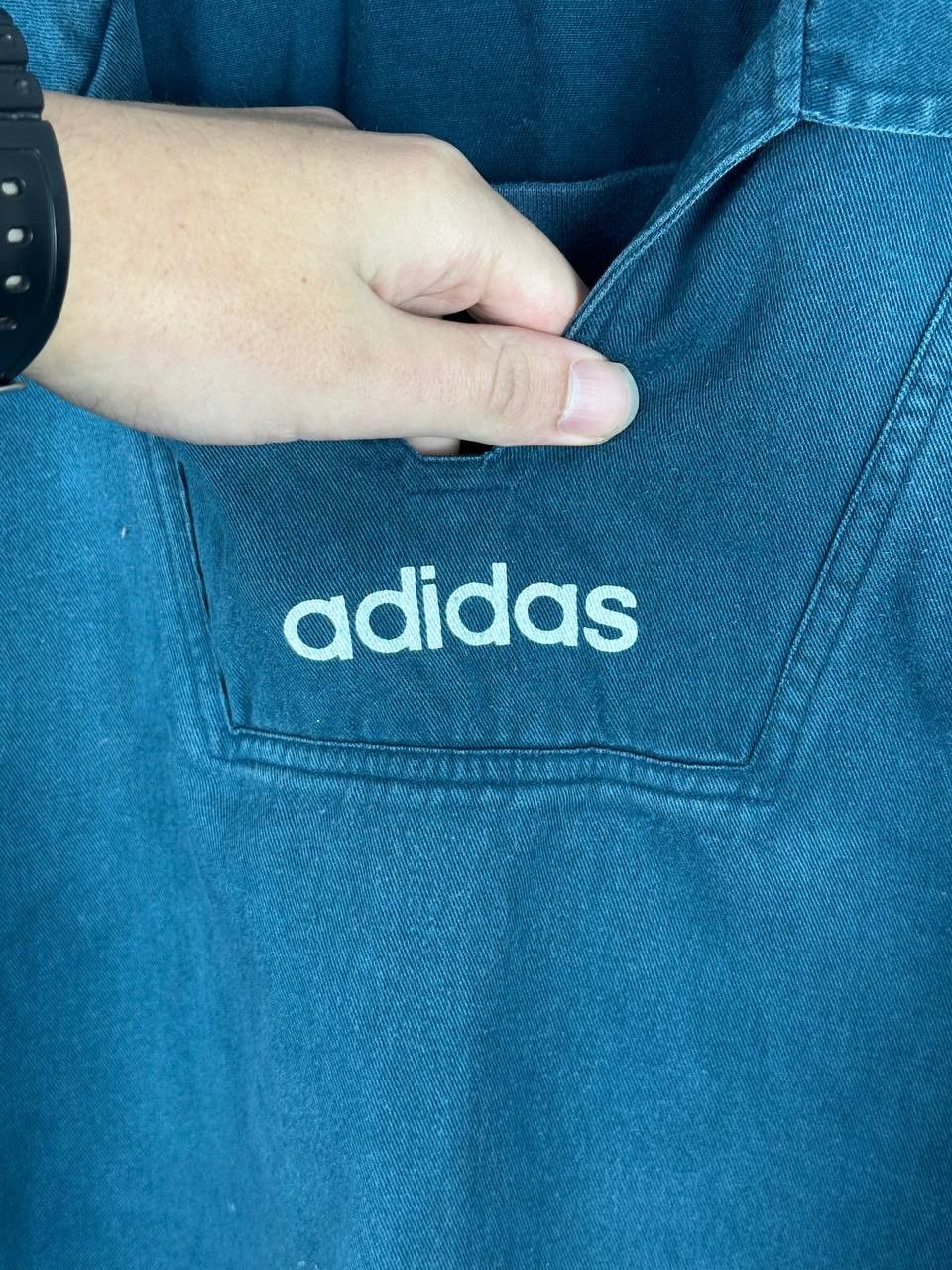 Adidas Rare Retro 90’s Adidas Vintage Cotton Anorak Jacket Size US L / EU 52-54 / 3 - 7 Thumbnail