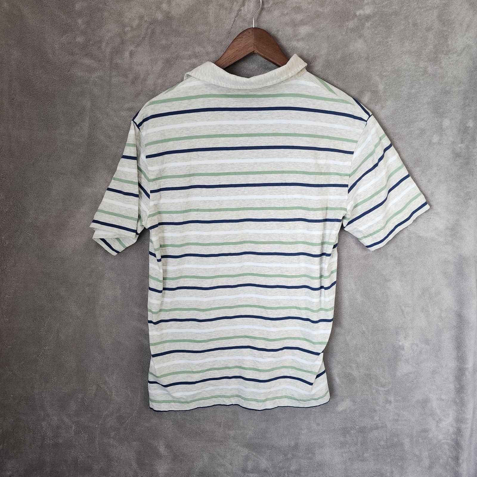 Patagonia Men’s Patagonia Polo Medium Gray Green Blue Organic Cotton Size US M / EU 48-50 / 2 - 4 Thumbnail