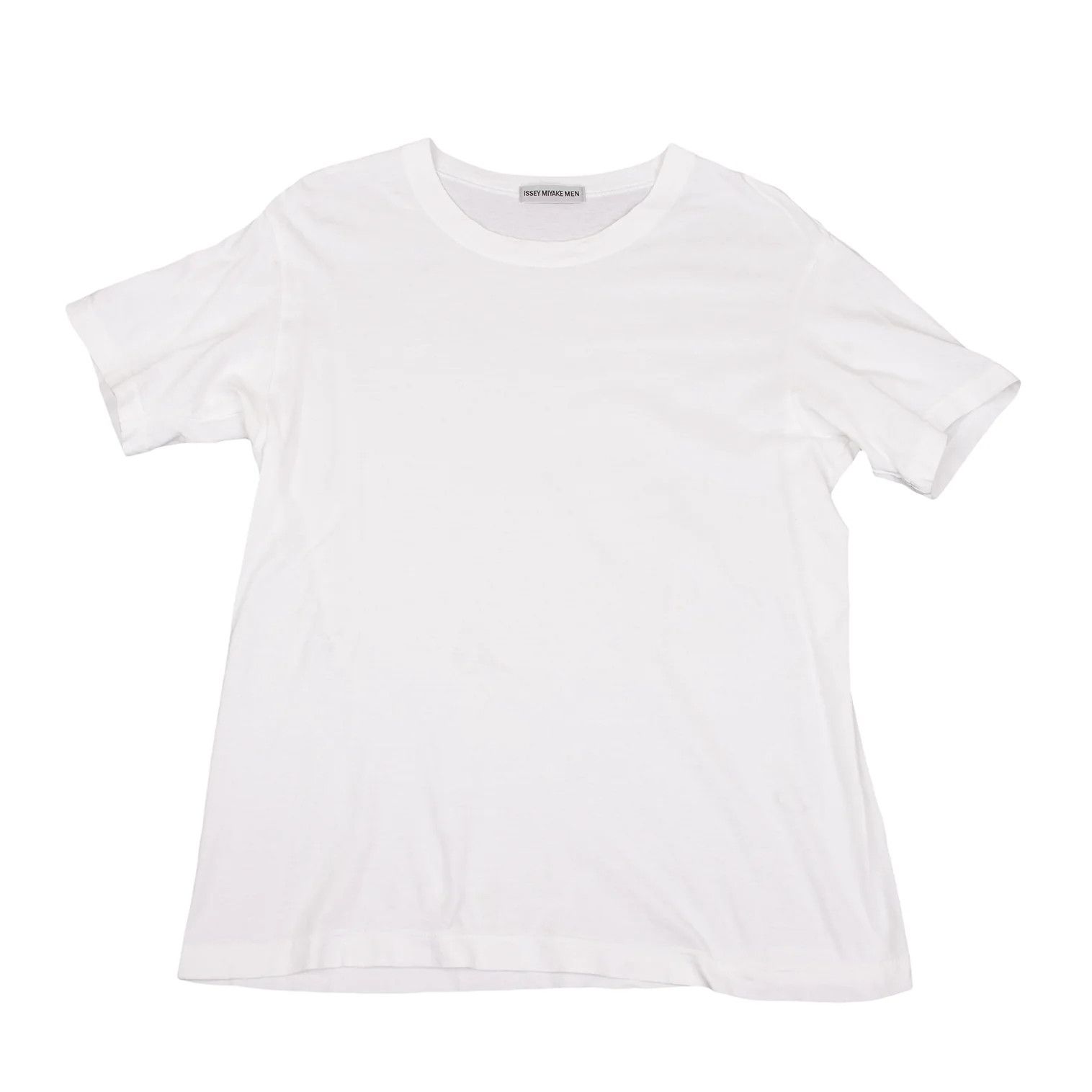 Issey Miyake Basic Cotton Short Sleeve T-Shirt in Off White M Size US M / EU 48-50 / 2 - 1 Thumbnail