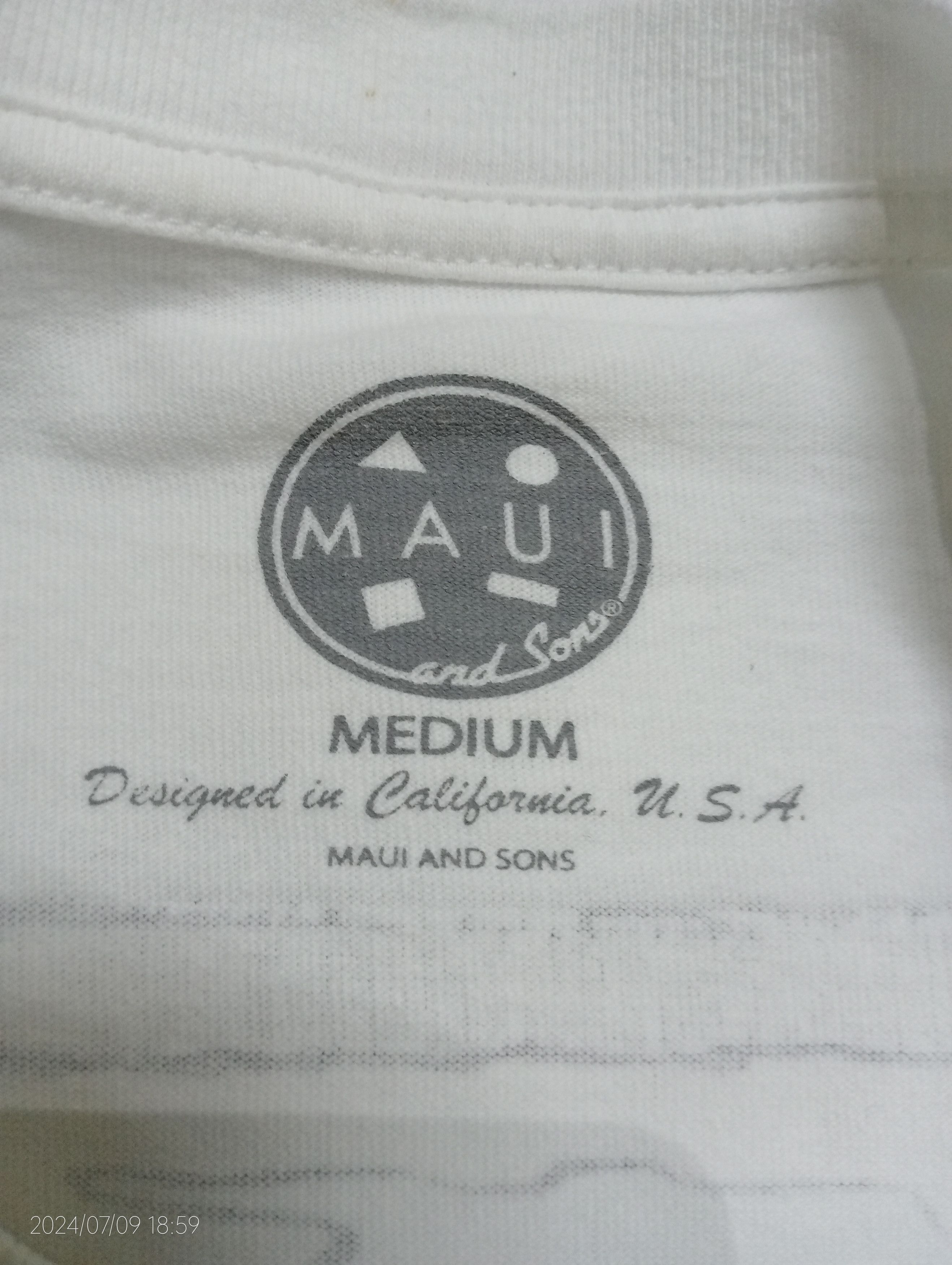 Maui and Sons Maui and Sons Long Sleeve Tshirt Very Rare Size US M / EU 48-50 / 2 - 3 Thumbnail