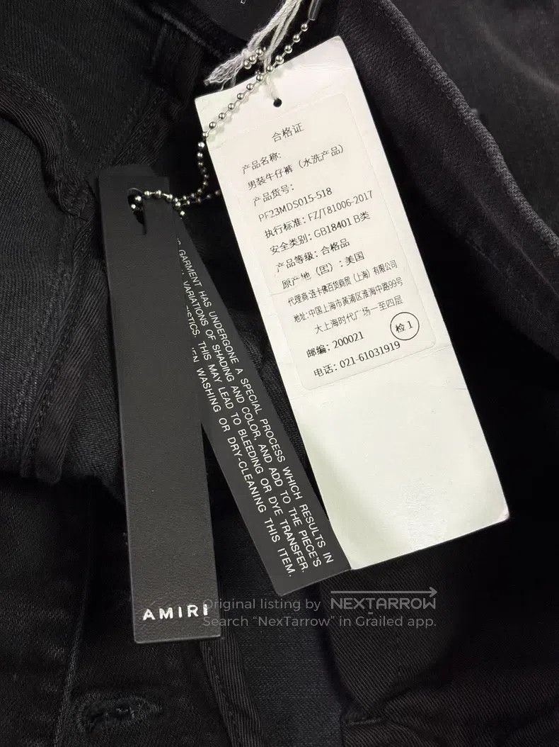 Amiri Amiri Size 31 Hot drilling and piercing slim jeans Size US 31 - 8 Thumbnail