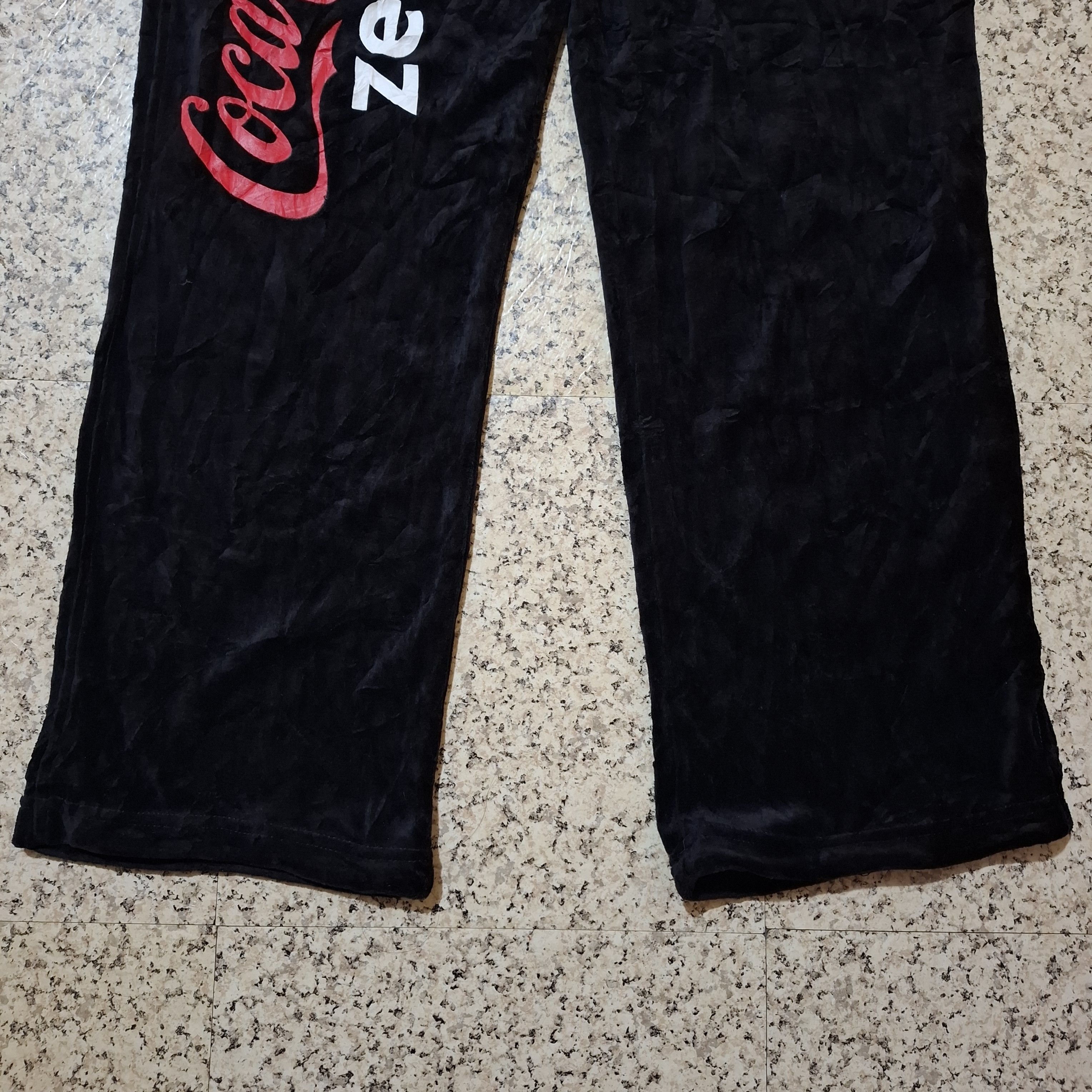 Japanese Brand 24Karats x EXILE x Coca-Cola Zero Velour Sweetpants RARE Size US 34 / EU 50 - 3 Thumbnail