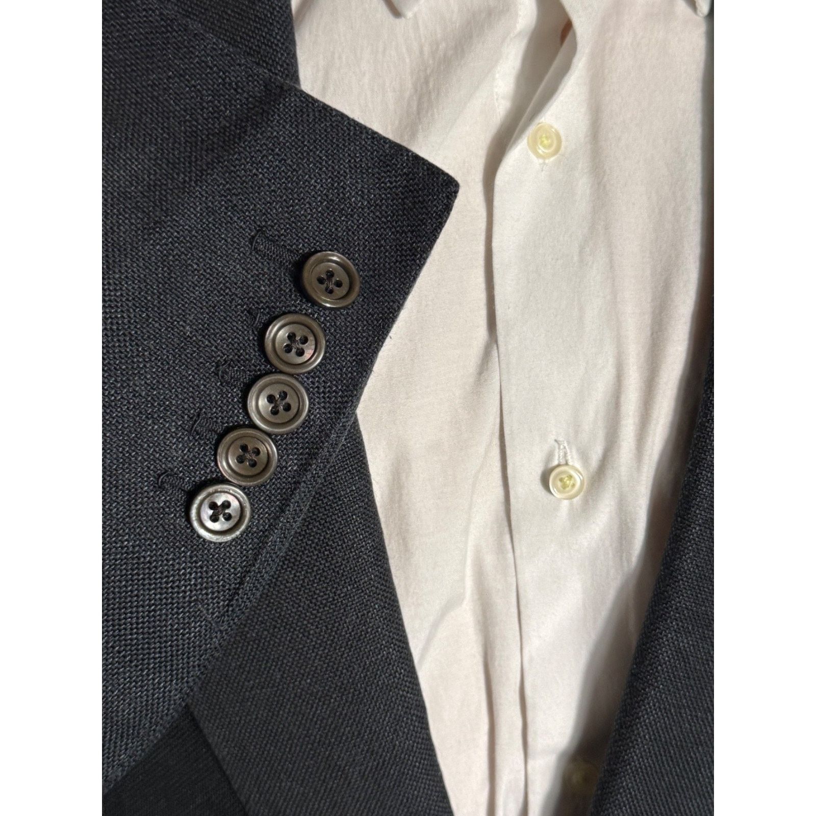 Tom Ford Tom Ford Black Silk Textured Peak Lapel Blazer 54 44R Size 44R - 4 Thumbnail