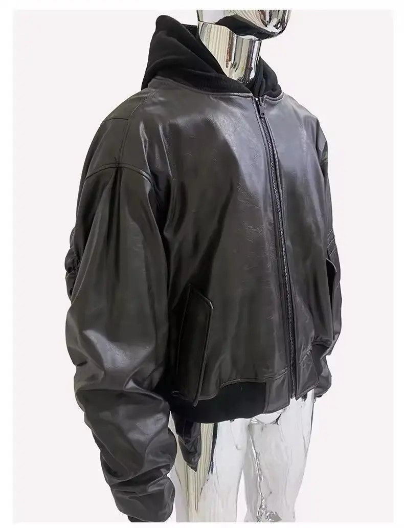 Japanese Brand Faux Suede Leather jacket Size US L / EU 52-54 / 3 - 1 Thumbnail