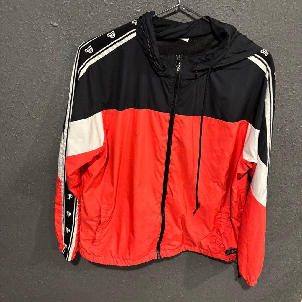 Pink Women’s Pink Windbreaker Jacket Size L / US 10 / IT 46 - 1 Thumbnail