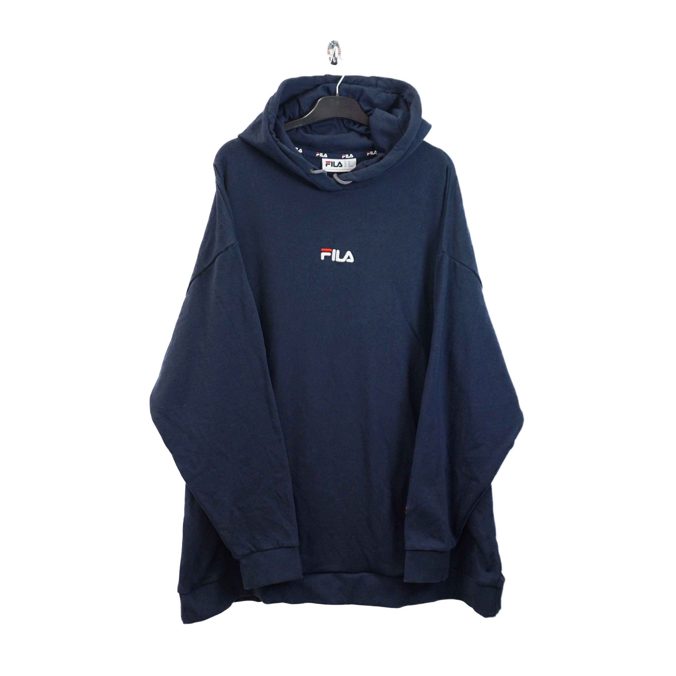 Fila Embroidery Center Logo Hoodie Grailed