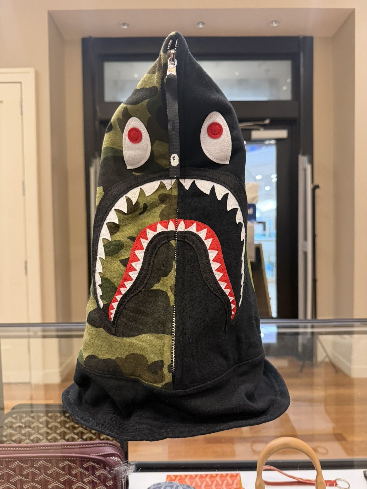 Bape Bape 1ST Camo Shark Full Zip Face Mask Size ONE SIZE - 1 Thumbnail
