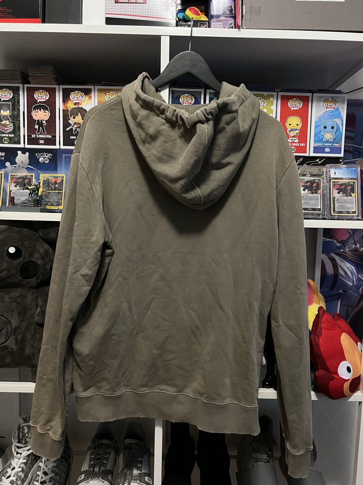 Saint Laurent Paris Saint Laurent Small Logo Khaki Hoodie Size US M / EU 48-50 / 2 - 5 Thumbnail